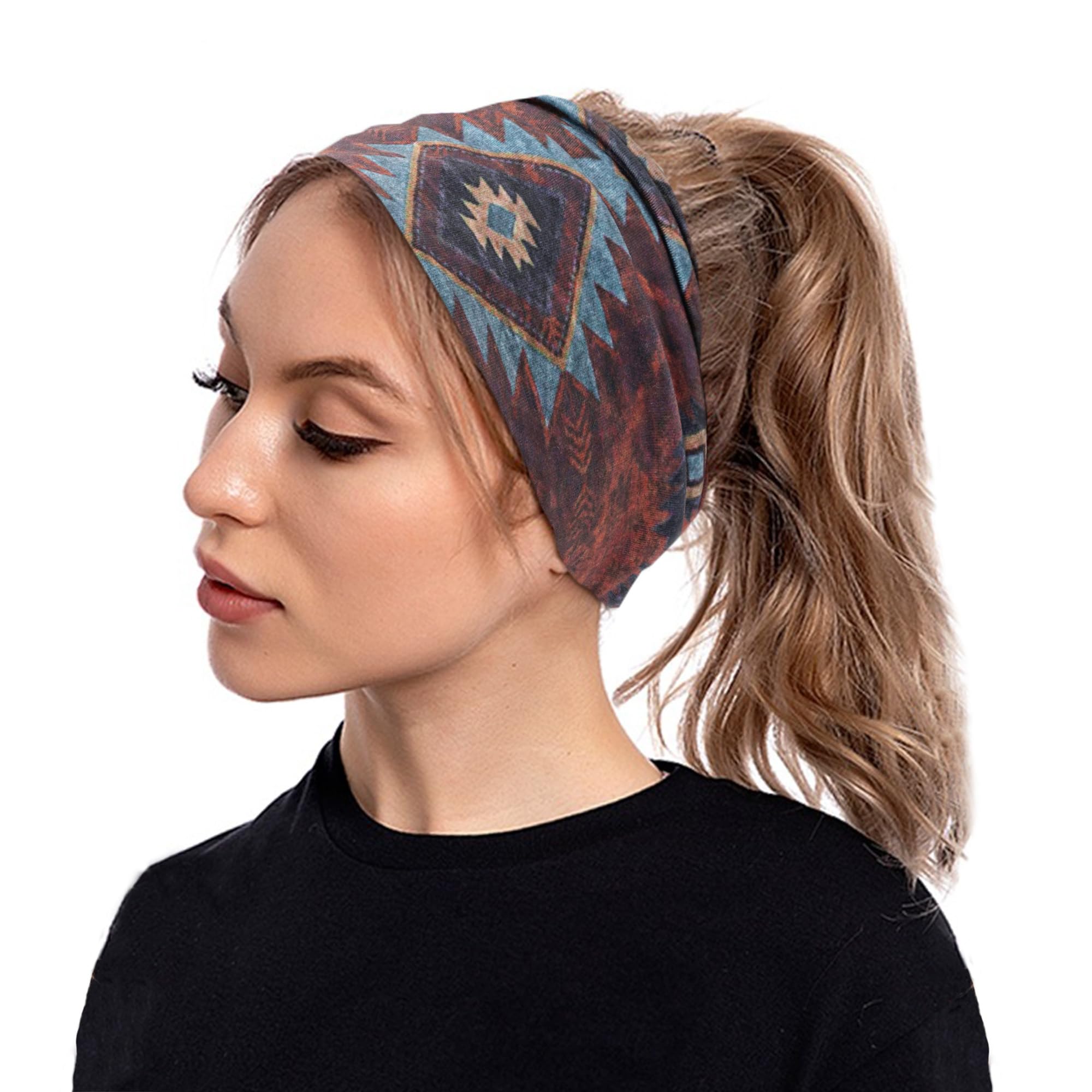 Boho opaski na głowę dla kobiet modne opaski do włosów rozciągliwe turban knoted opaski na głowę joga bieganie opaska przeciwpotna elastyczna opaska stylowa owijana opaski akcesoria do włosów