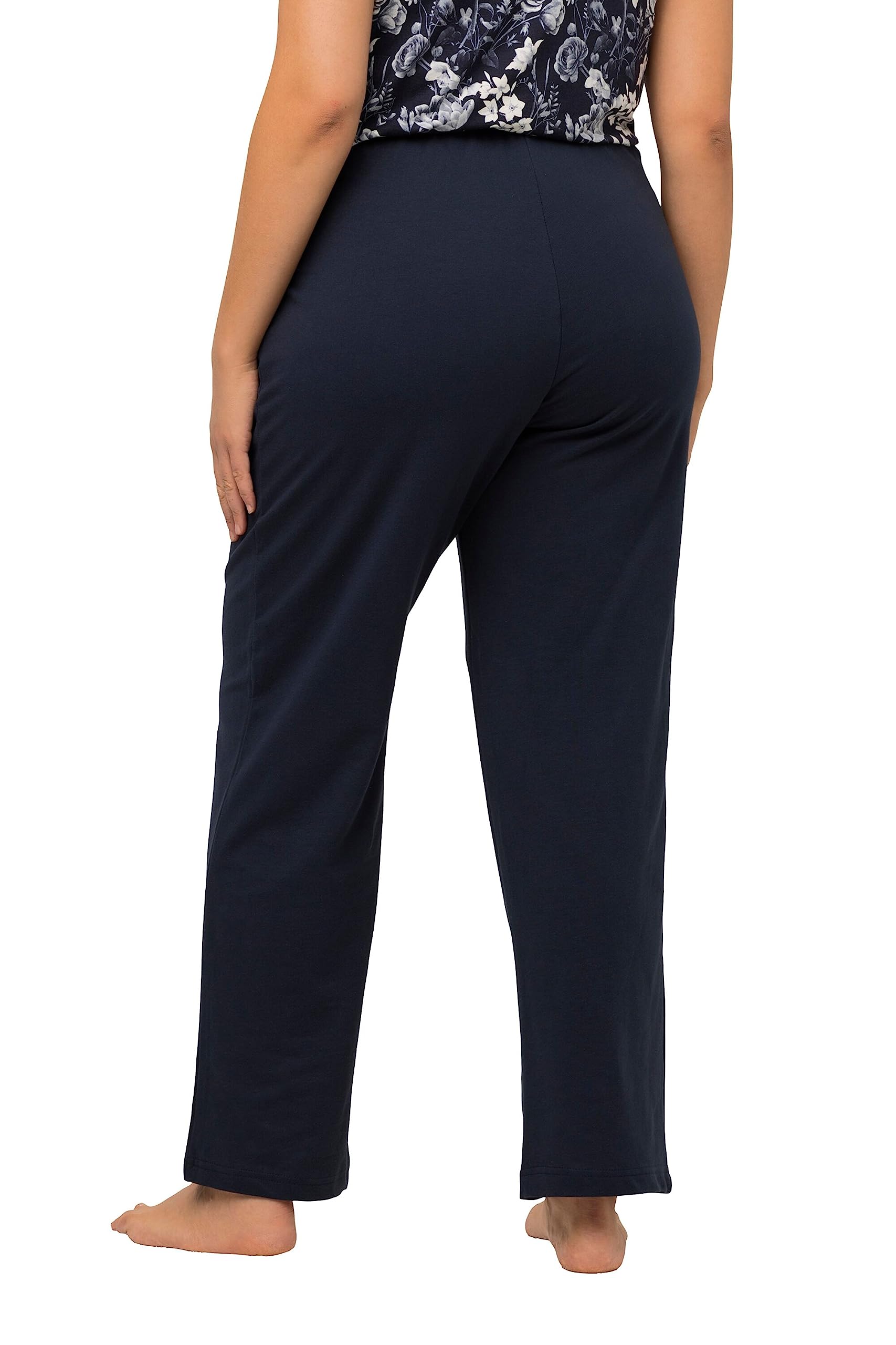 Ulla Popken Women's Joggers Trousers, Navy, 50W / 32L - Image 2