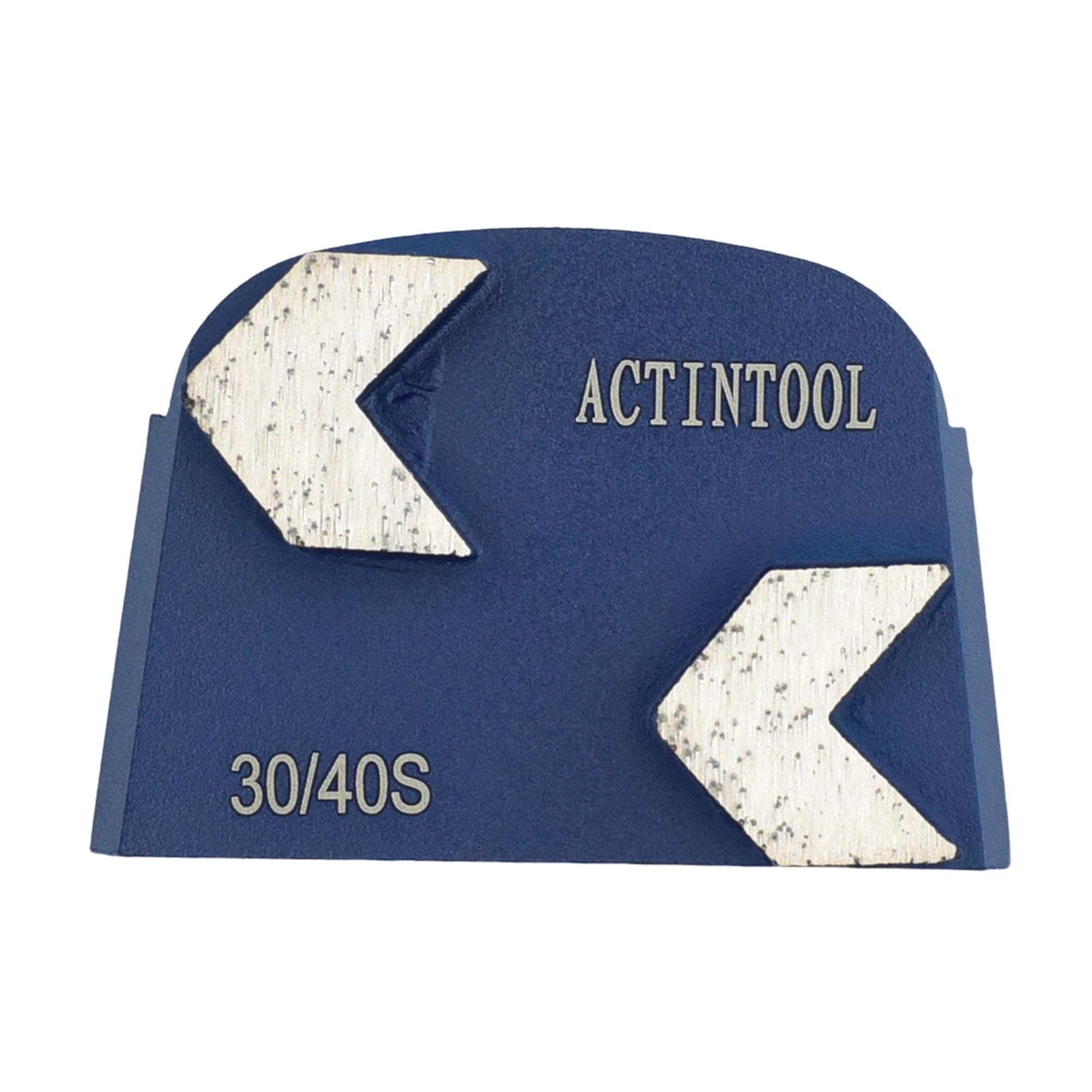 ACTINTOOL Double Arrow Segments Grinding Metal Tool for Lavina Onfloor Concrete Floor Preparation (Pack of 3)