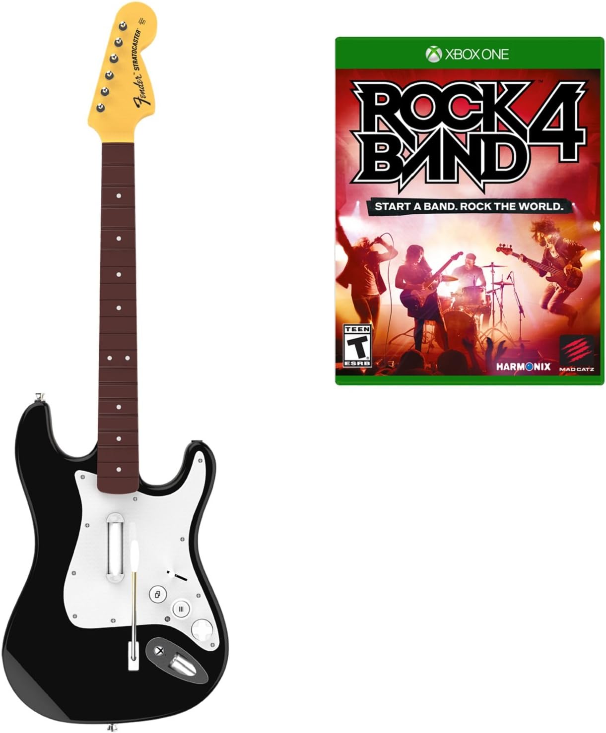 Rock Band 4 Guitar and Xbox One Software Bundle