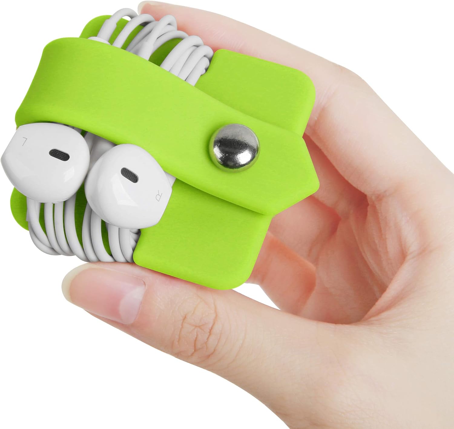 Cord Organizer Earbuds Holder Earphone Wrap Earphones Organizer Headset Headphone Earphone Wrap Winder Cord Manager Cable Winder Green