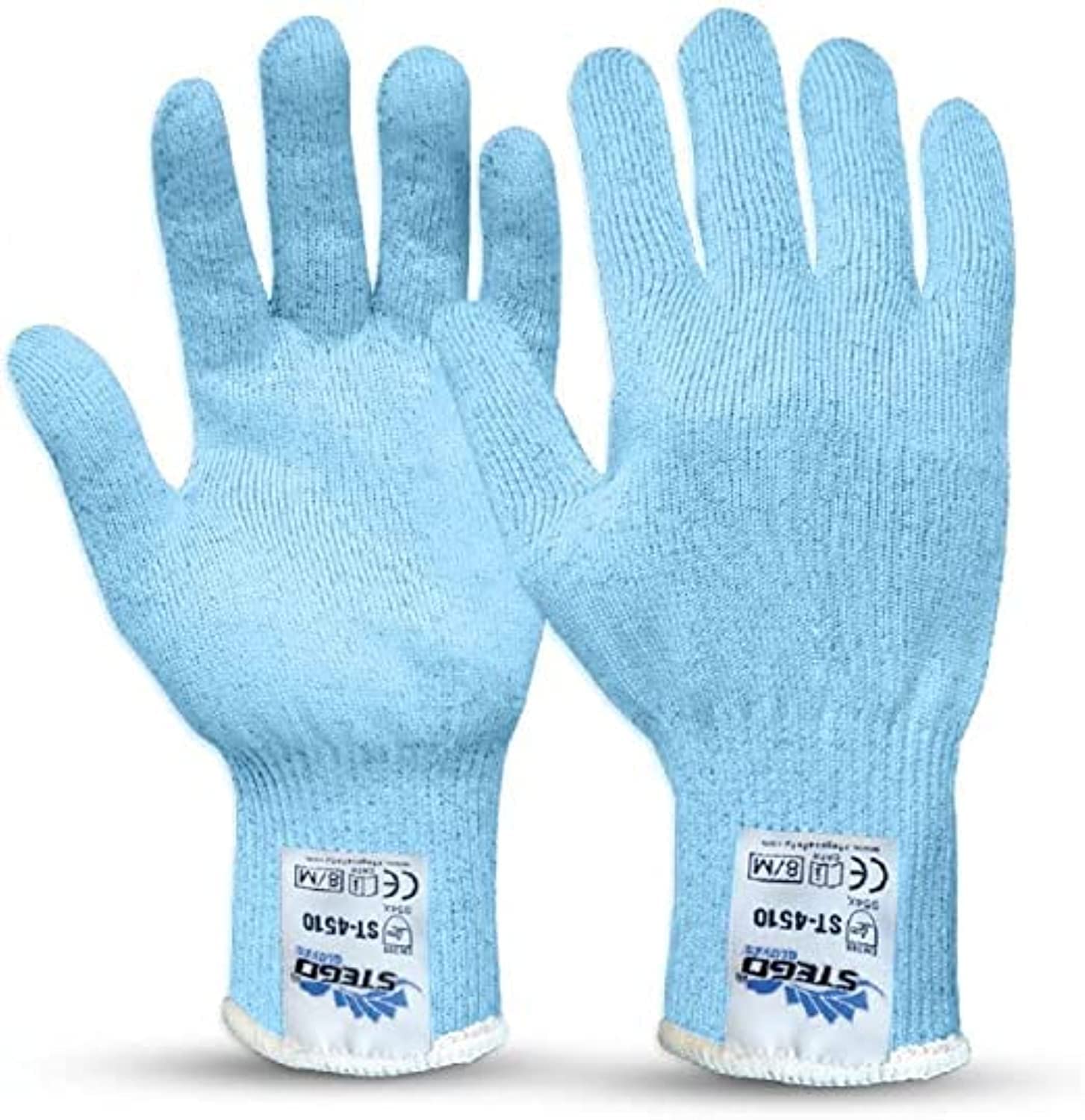 Stego Gloves ST-4510 Cut Protection Level 4 (EN 388) Ambiflex Super Cut | for Protection from Cuts or Lacerations during Work (Large)