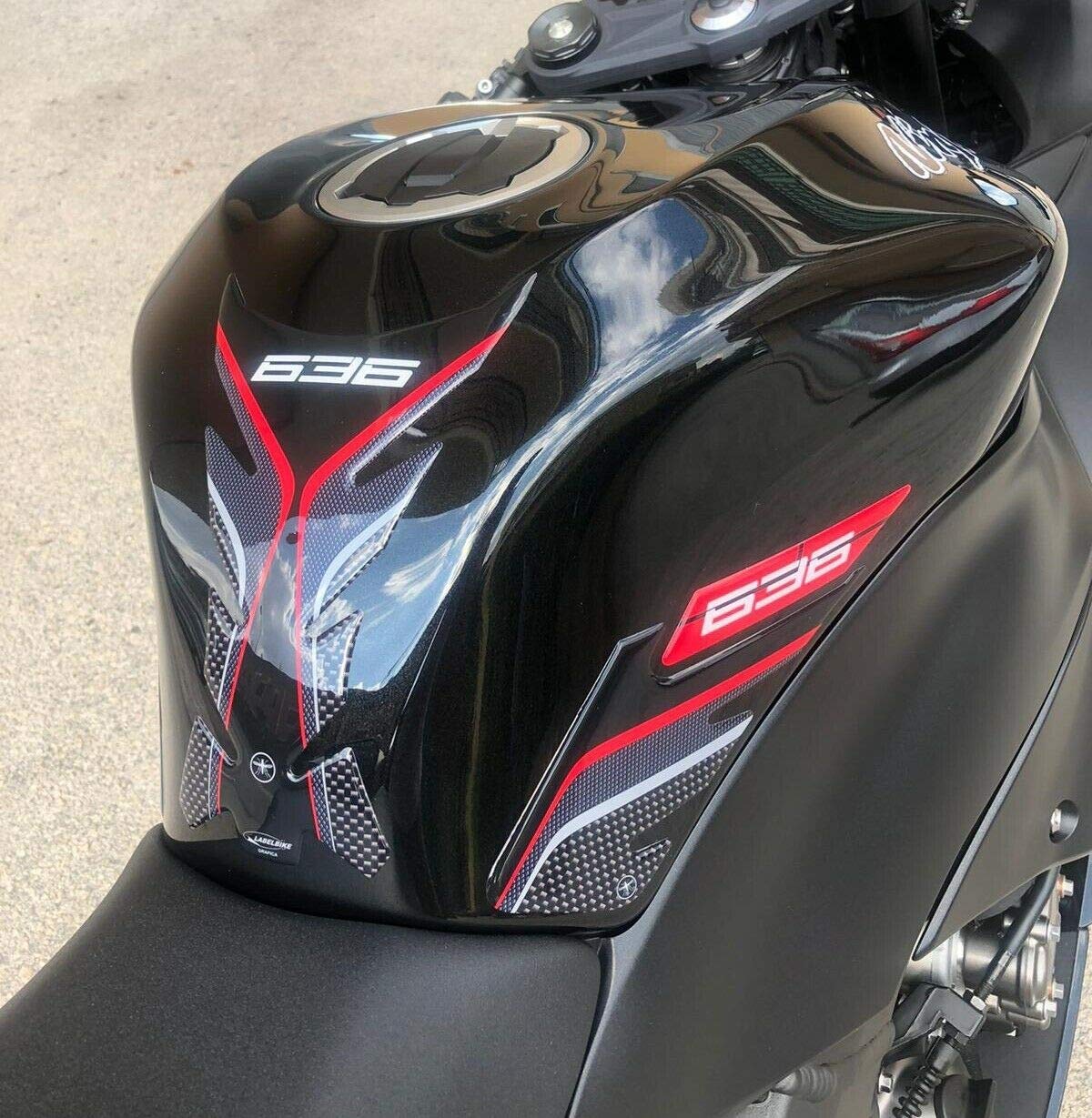 志さん専用 KAWASAKI 3Dタンクステッカー ZX636R/ZX-6R 【LabelBike製】LB-KTS003