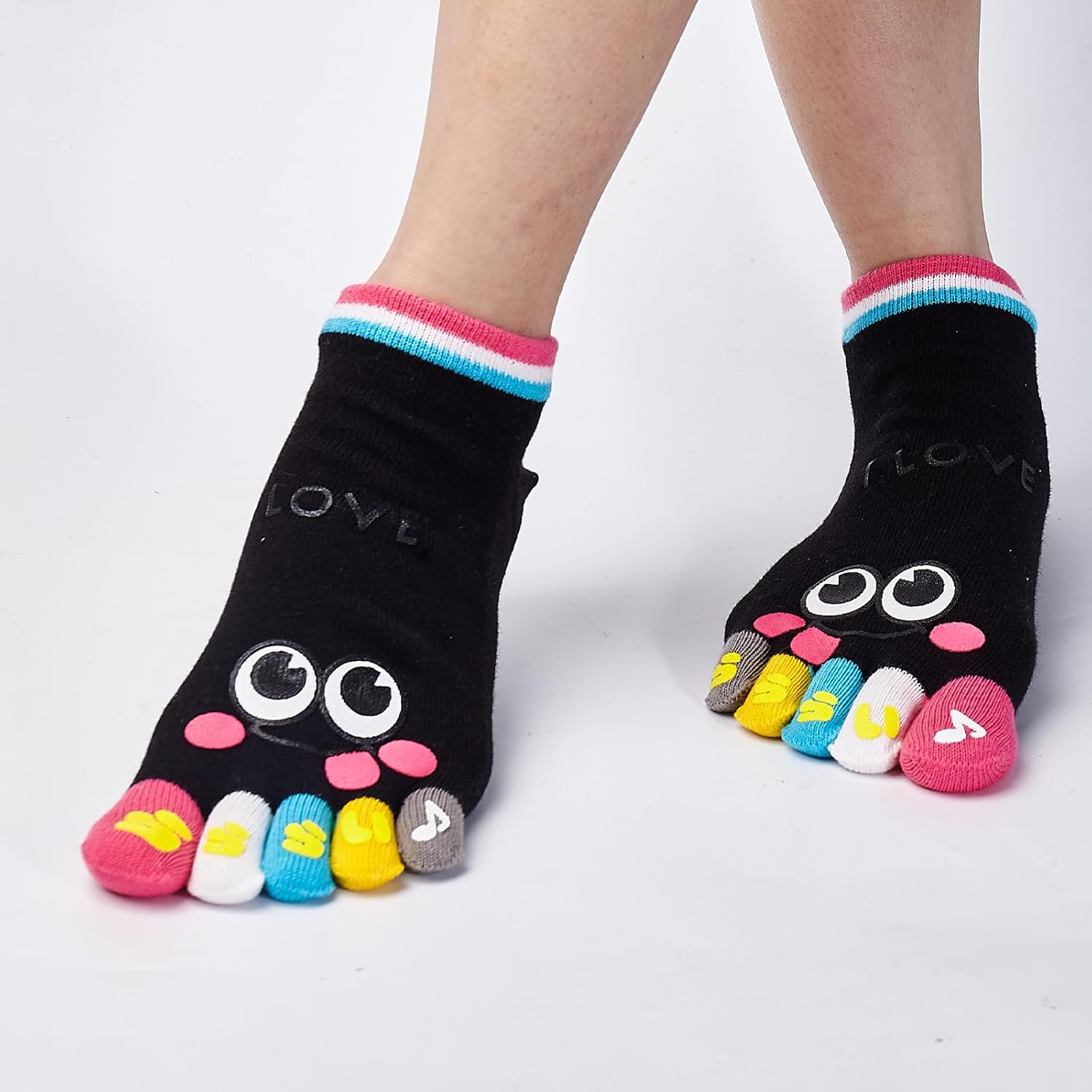 Toe Separated Socks Cotton Full Finger Toe Socks for Women And Kids Crazy socks - Image 4