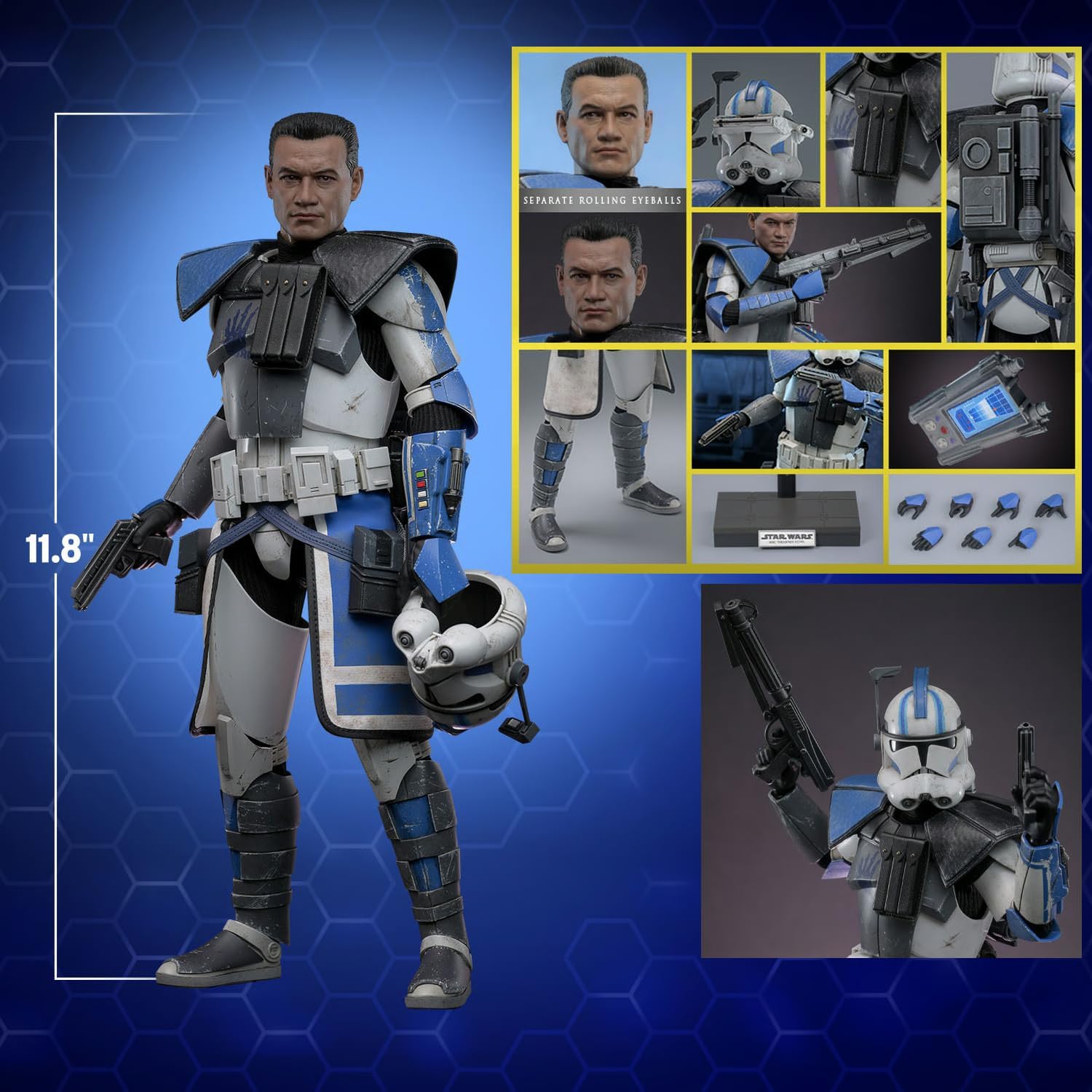 Hot Toys Star Wars: The Clone Wars Arc Trooper Echo 1/6 Scale 12" Collectible Figure
