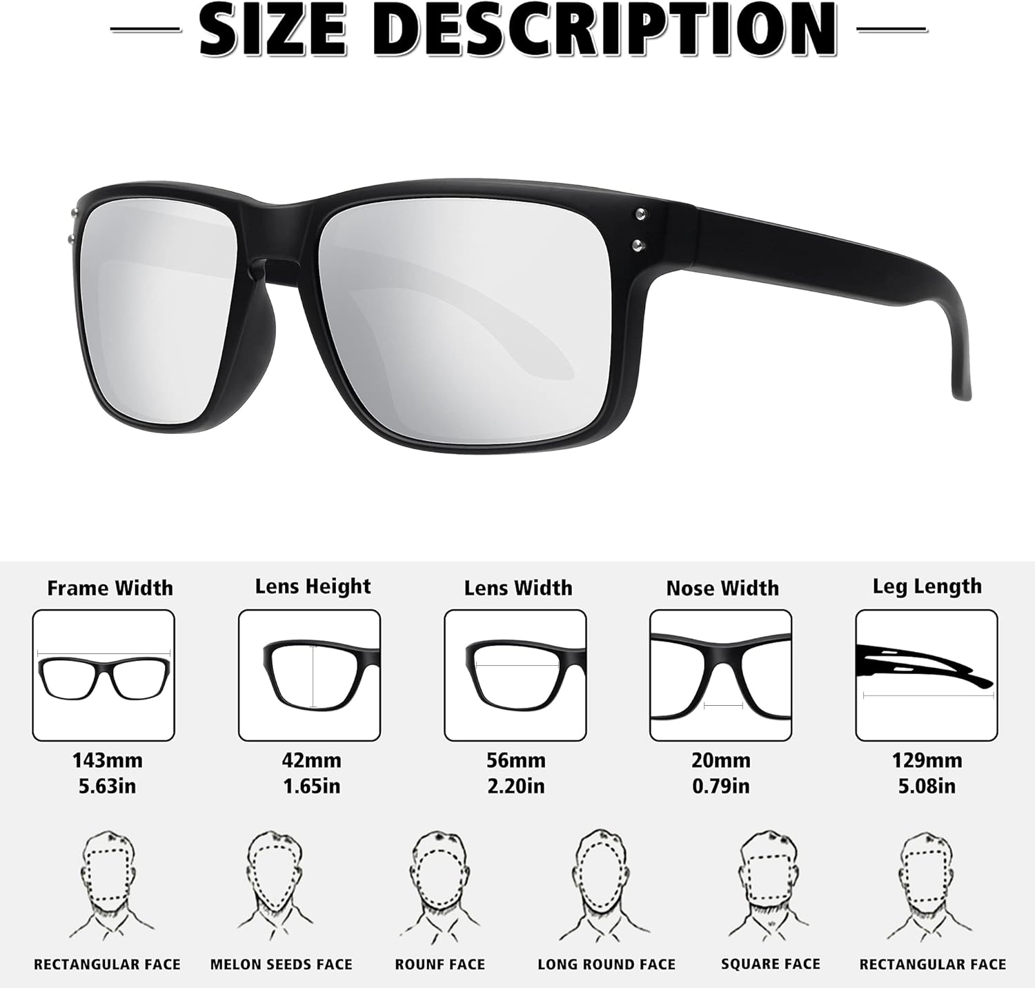 MEETSUN Polarized Sunglasses for Men Women Sports Driving Fishing Glasses UV400 Protection - Image 3