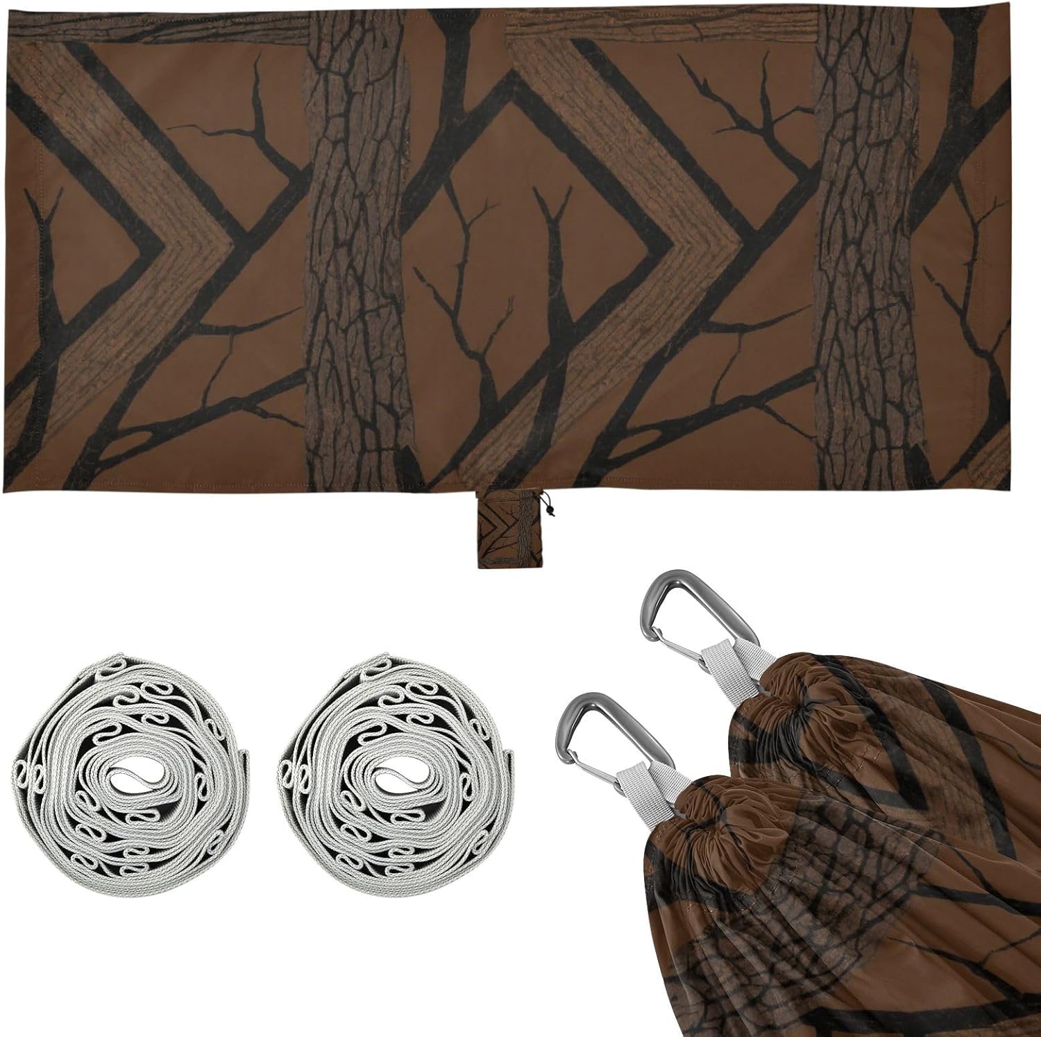 Brown Trees Branches Hammocks for Camping Fabric Hammock for Outside Camping Essentials