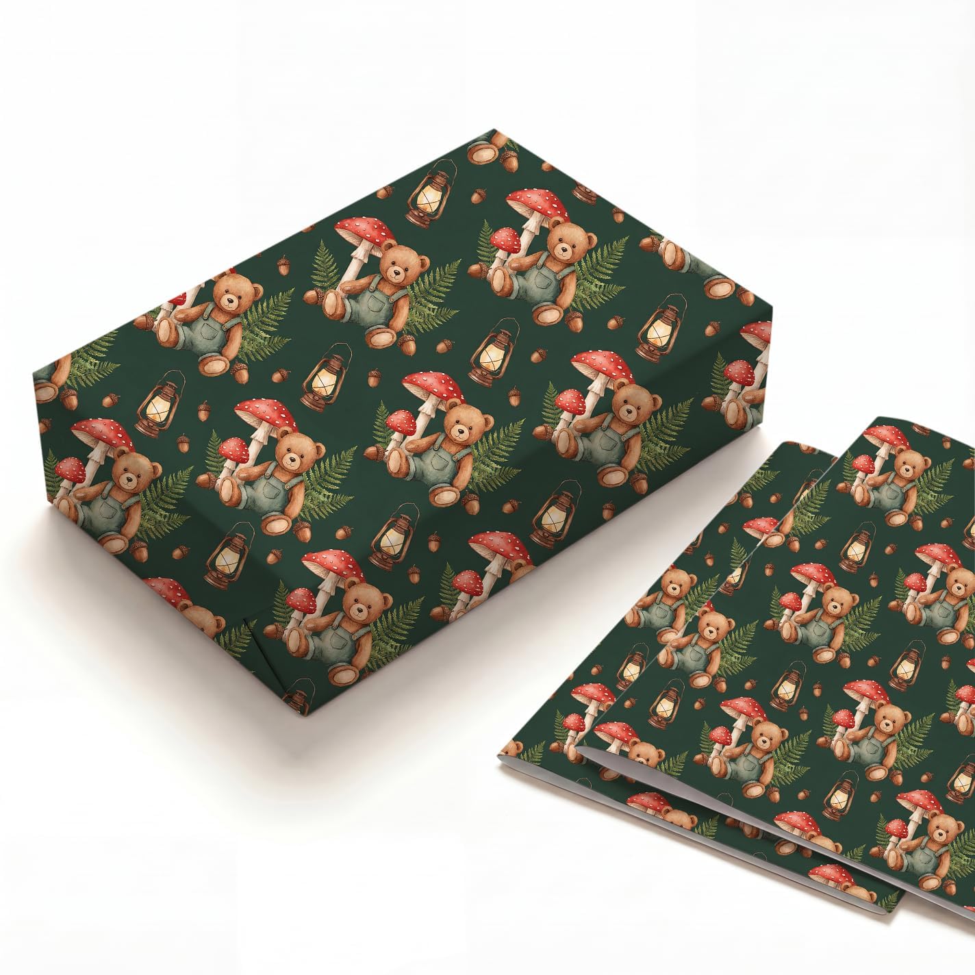 SHSEEN Teddy Bear Wrapping Paper, 19.6 x 27.5 in, 2 Sheets