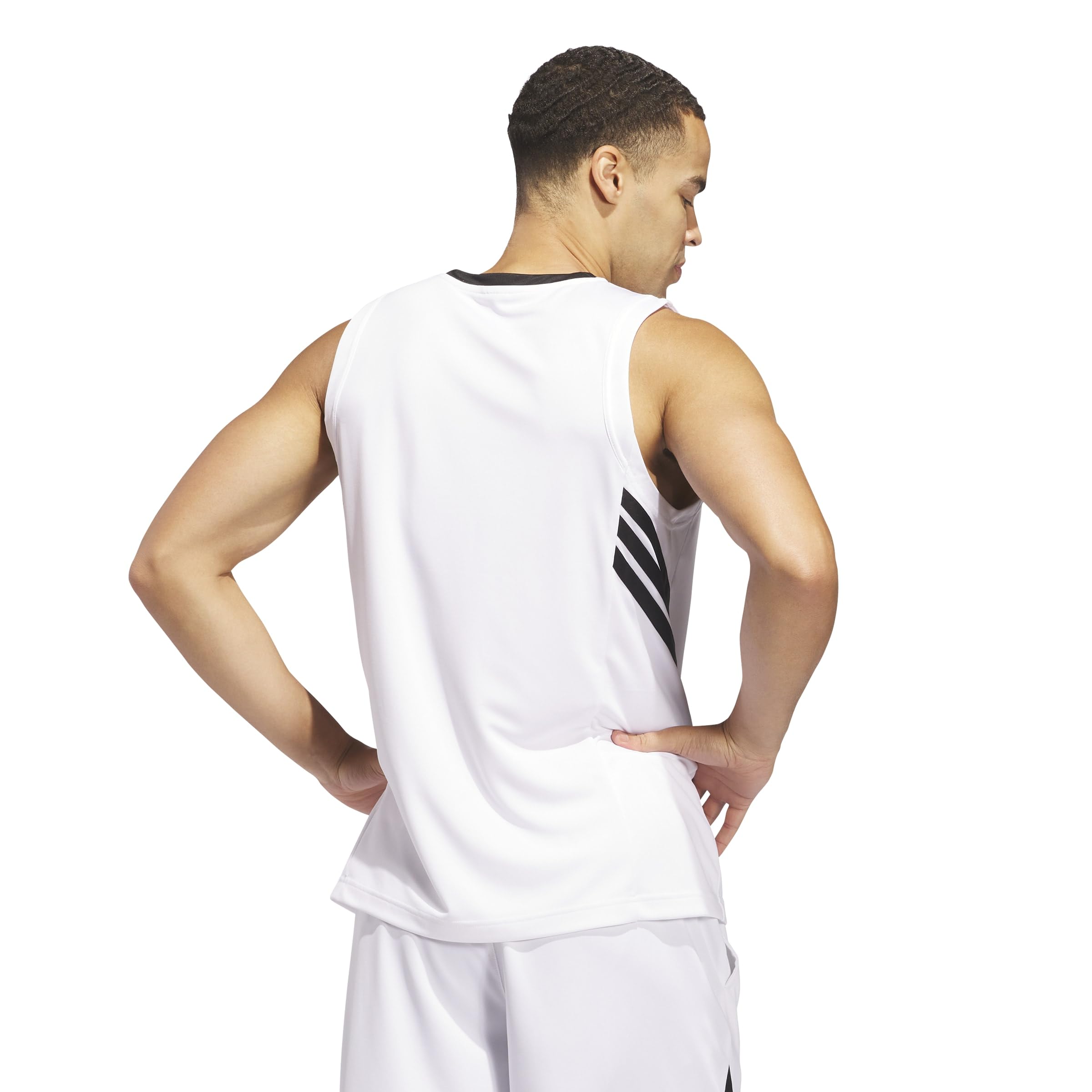 adidas Basketball Legends Tank Top z 3 paskami Mężczyźni Basketball Legends 3-stripes Tank Top