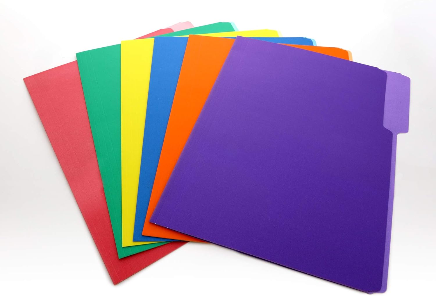 BAZIC Manila File Folder 1/3 Cut Letter Size, Assorted Color Left Right Center Tabs Positions, for Organizing Filing Document Storage, Total 24-Count : Everything Else
