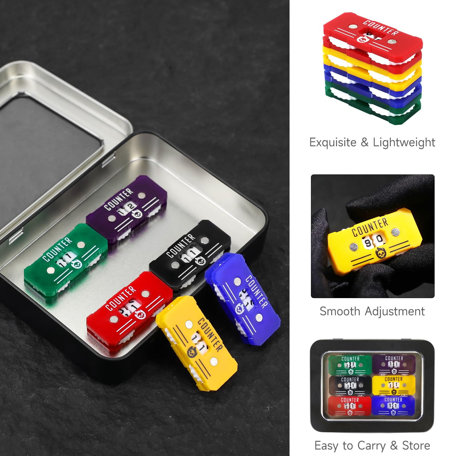 ライフカウンター 非売品、限定 あり まとめ CCG Amazon | SIXPIONTS アクリルミニライフカウンター 6個 - カラフルな