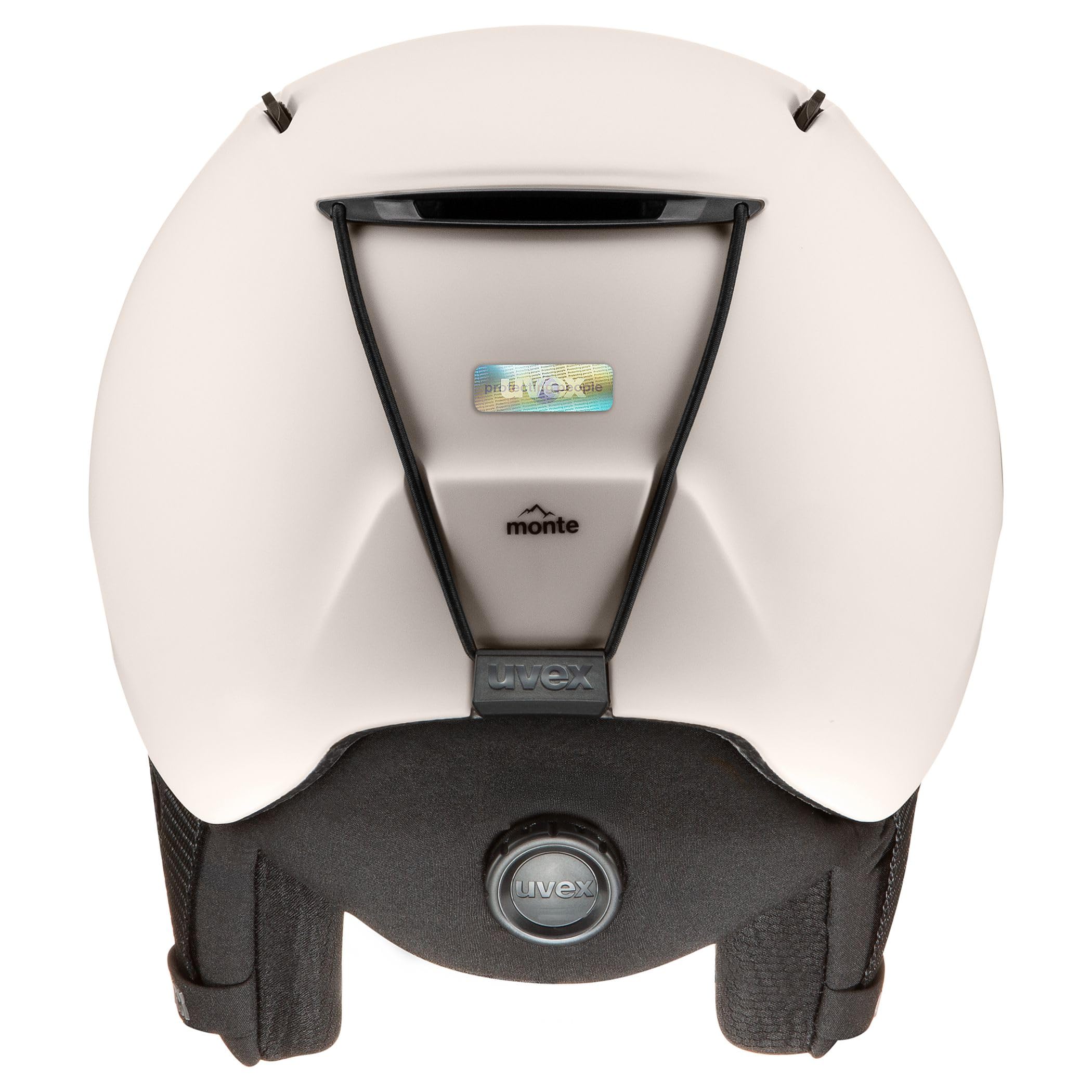 uvex Monte LT – Casco de esquí Robusto, Ligero y Elegante para Mujeres y Hombres con Ajuste de Talla Individual – Gris cálido Mate – 59–63 cm