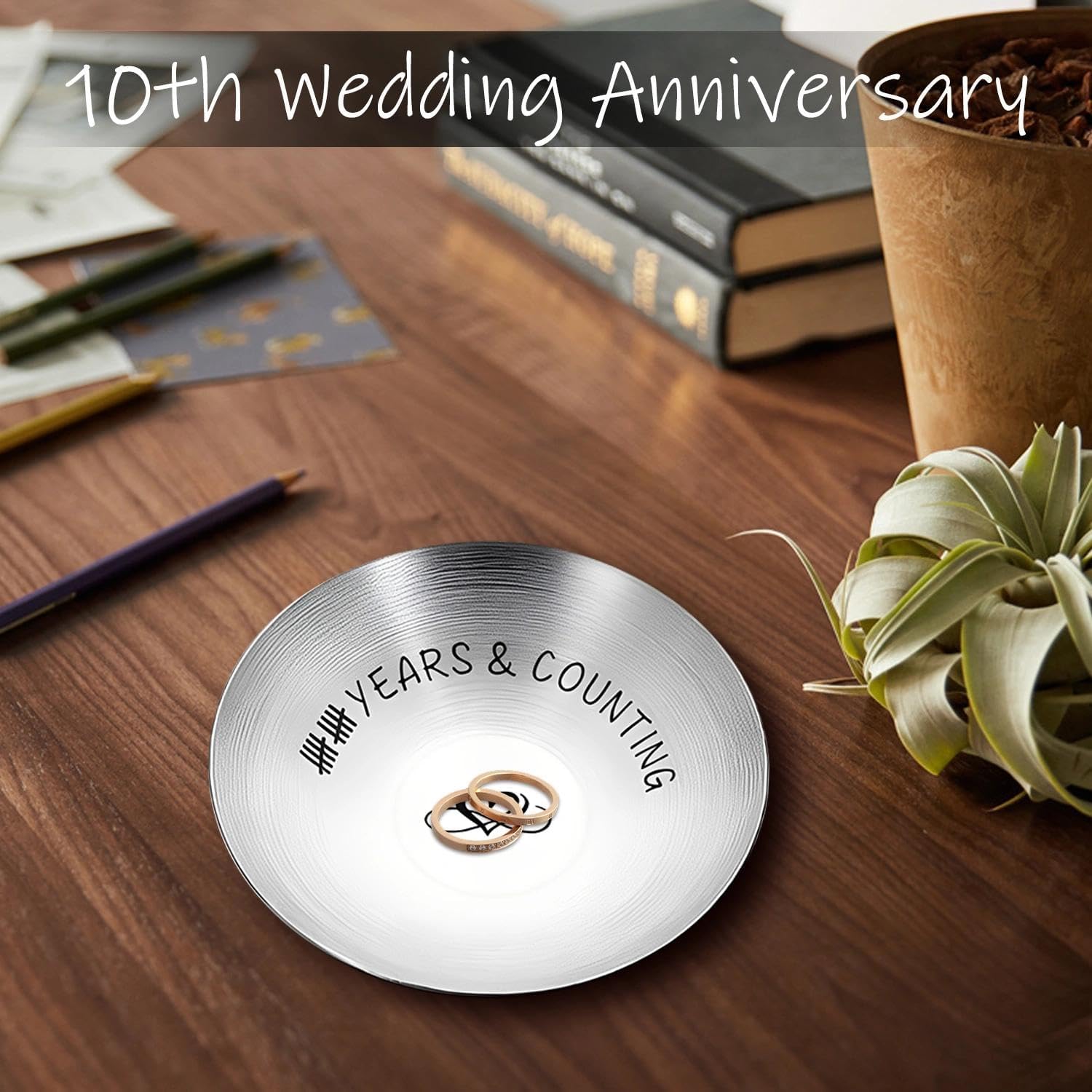 المتكامل - 10th Anniversary Steel Gifts for Him Her, Romantic ... - view 4