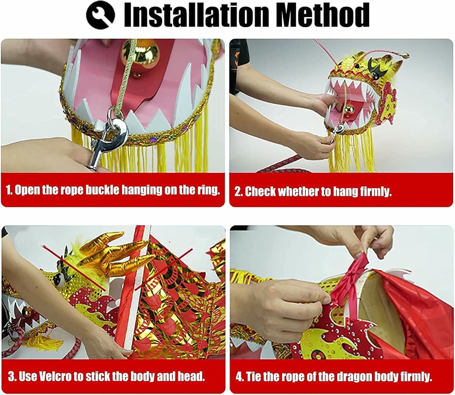 Chinese Silk Dragon Dance 3D Blue Dragon Dance Ribbon Rotating Outdoor Flinging Wu Long 3D Dragon Ribbon Streamer with Travel Bag