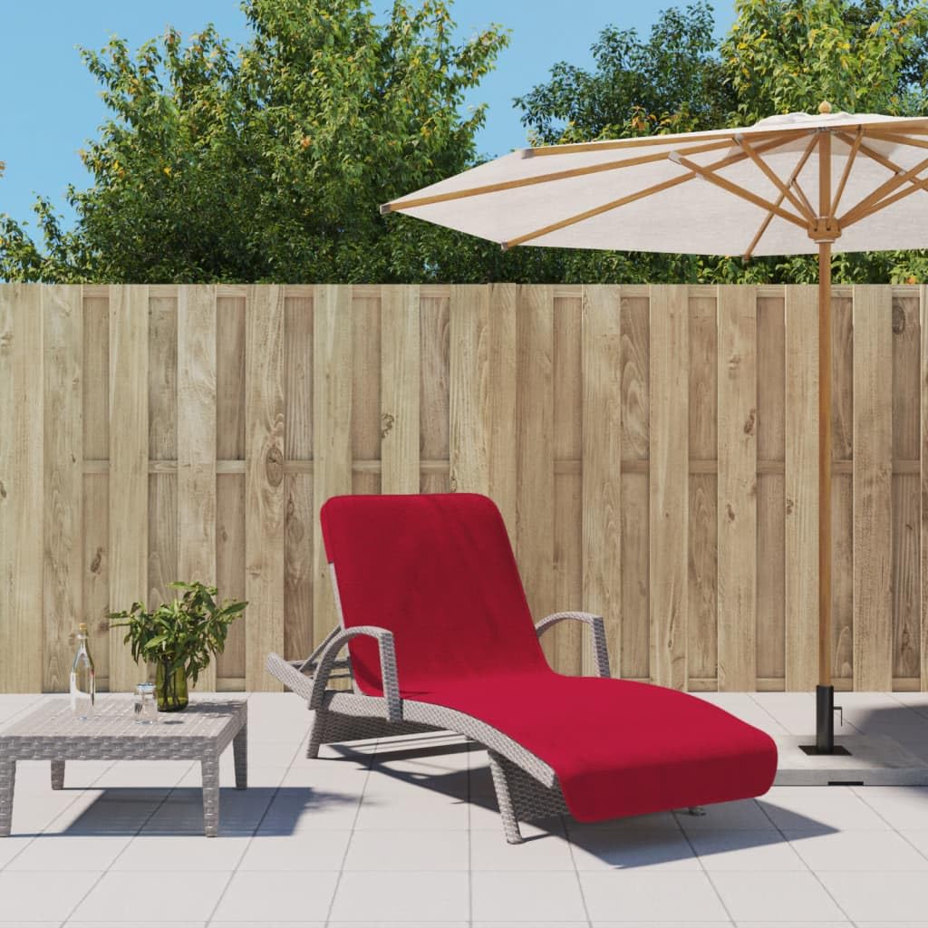 Set di 2 teli mare da 75 x 200 cm, in morbido cotone, per piscina, spiaggia e vacanze, assorbente, con lembo di fissaggio