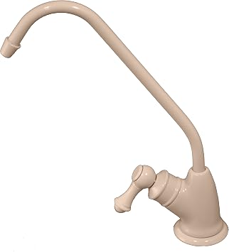 Pureteck F-07-ALM Euro Style Non Air-Gap RO Faucet for Reverse Osmosis, Almond