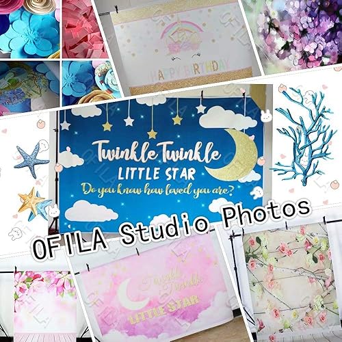 Miniatura 5 de OFILA Telón de fondo de madera de 8 x 6 pies, telón de fondo de madera para fiesta, fondo de fotos rústico, sesión de fotos de bebé, telón de fondo