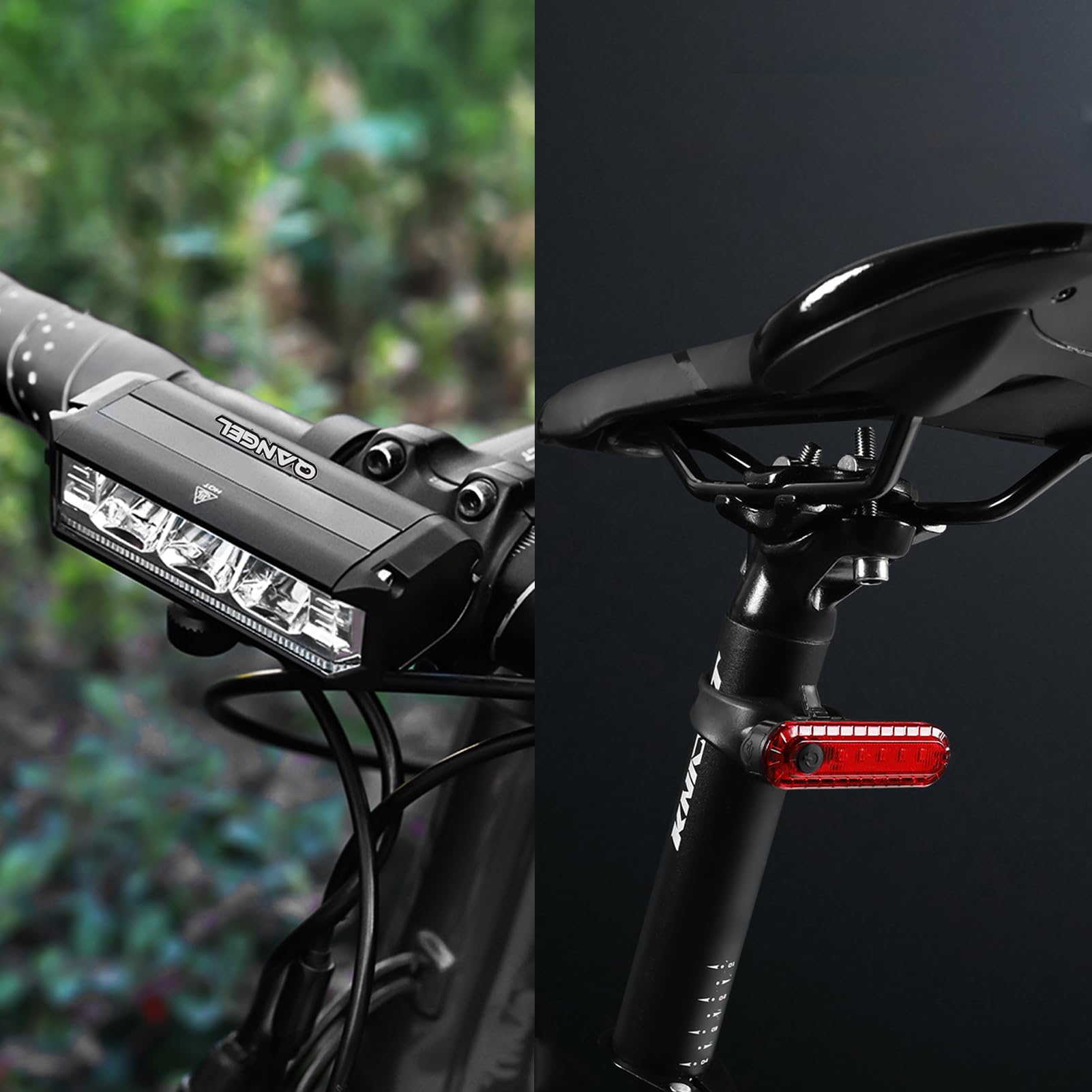 Amazon.co.jp: ナイトライディング用自転車ライトセット、9000ルーメン