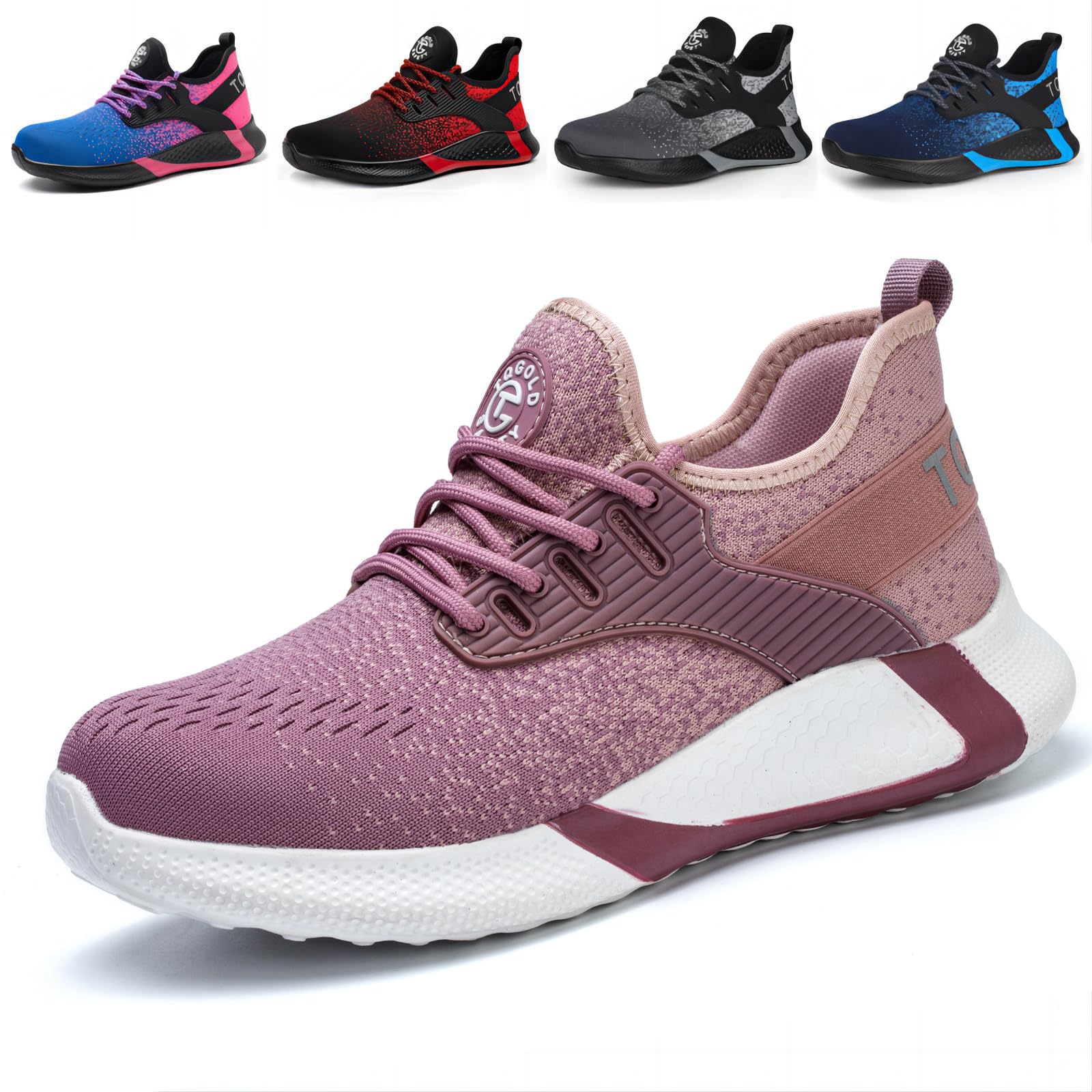 AONETIGER Sicherheitsschuhe Herren Damen Leicht Arbeitsschuhe Stahlkappe Sportlich Schutzschuhe Atmungsaktiv rutschfest Schuhe Sneaker