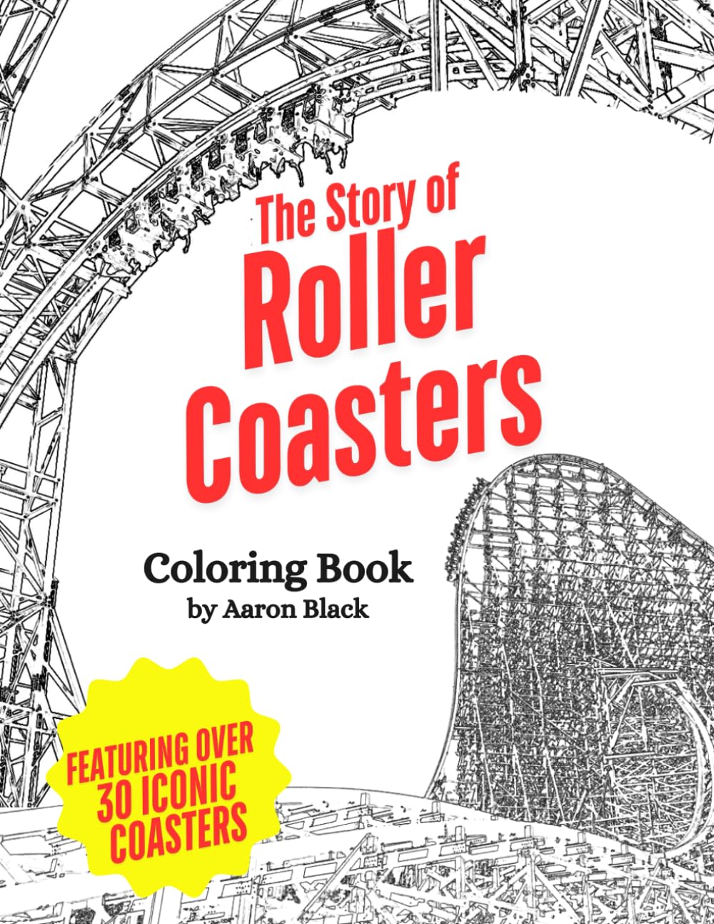 The Story of Roller Coasters: Coloring book