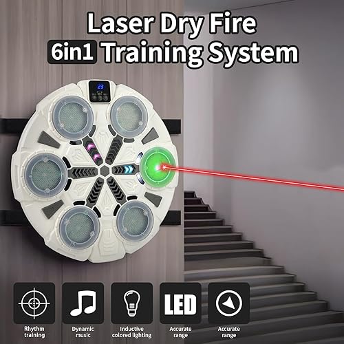 Miniatura 3 de 3rd Dry Fire Training System,Portable Glass Fiber Digital Laser Target Compatible with Laser Strike System Most of Training Cartridges 9mm/22lr for