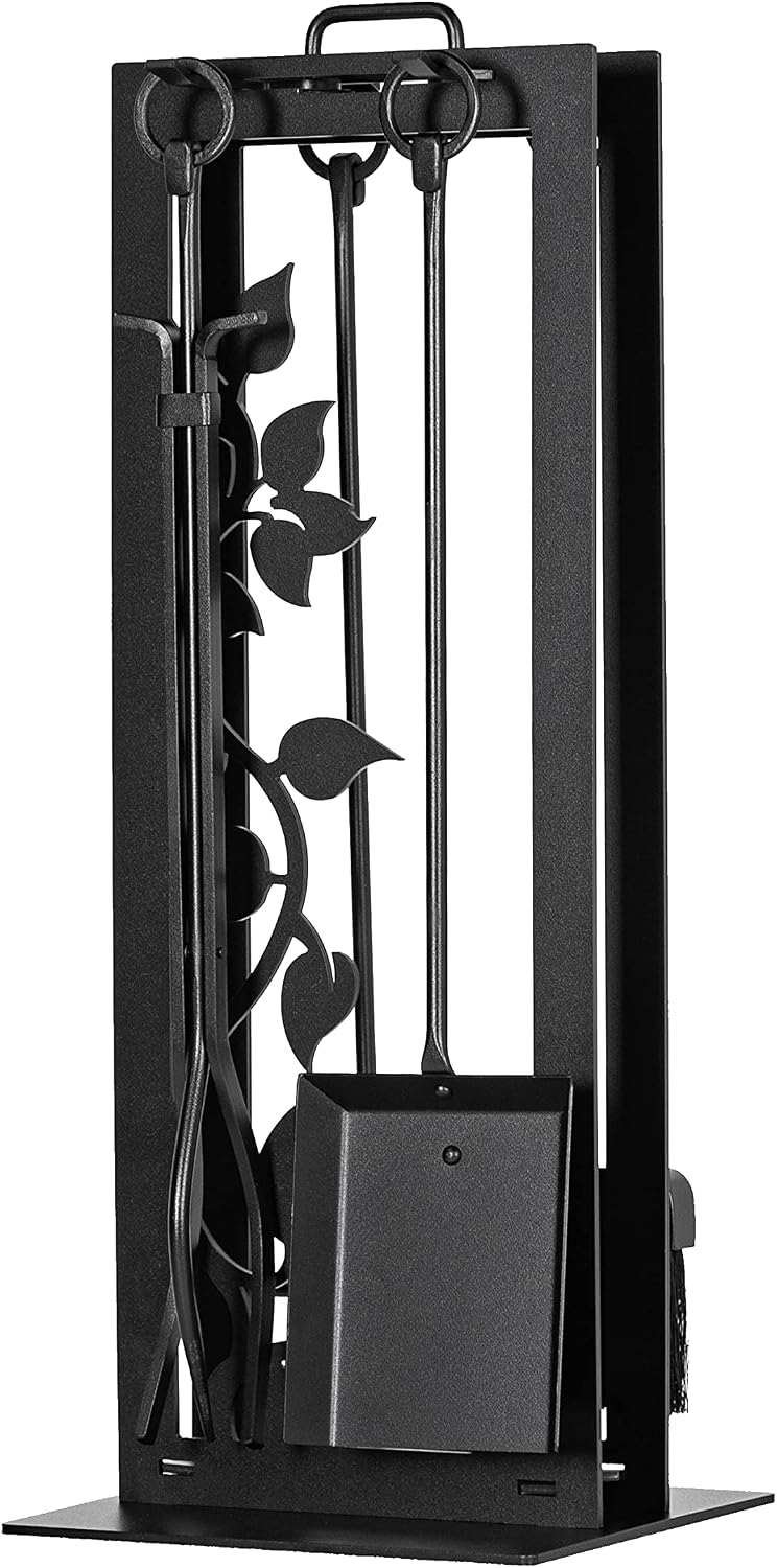 Tool Set (Textured Black (Ivy)) Fireplace Toolset