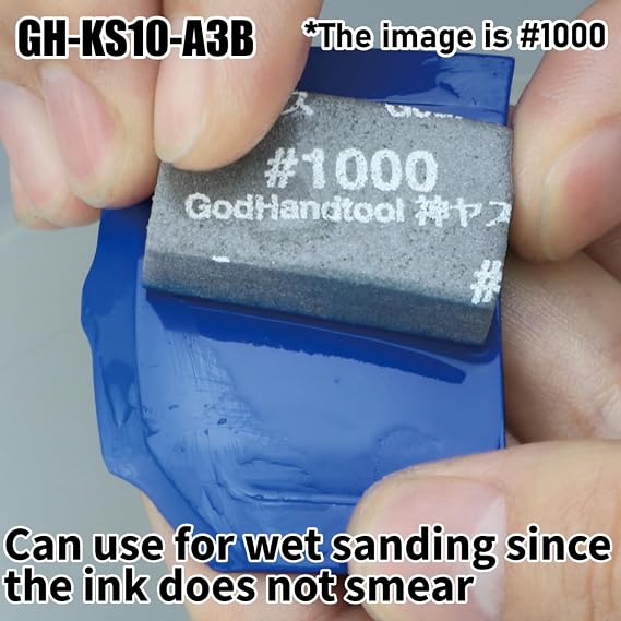 GodHand Kamiyasu Sanding Sponge Assortment Set Coarse Medium Fine 120, 240, 400, 600, 800, 1000, 2000, 4000, 6000, 8000, 10000 Grit 10mm Reusable Pack for Plastic Models 34 Pieces
