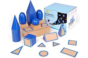 Large Wooden Geometric Solids Montessori Toys