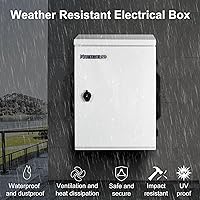 Vista 2 de Caja eléctrica al aire libre, placa de acero laminada en frío, viga trasera de aleación de aluminio, diseño de ventilación de una pieza, IP65