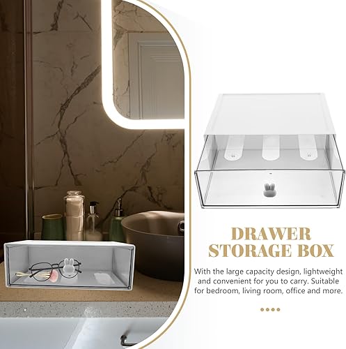 Miniatura 7 de MAGICLULU Caja de almacenamiento de escritorio Cajones de plástico Cajones de almacenamiento de plástico Cajón de escritorio Suministro para el
