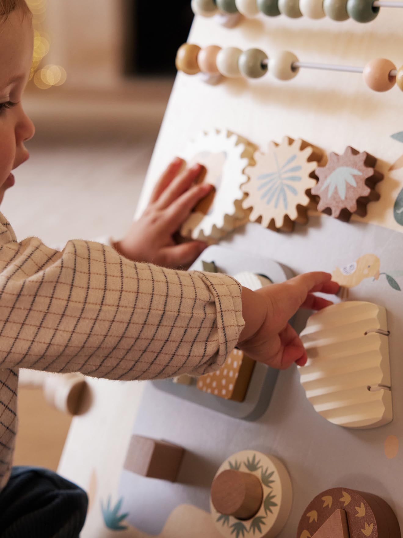 VERTBAUDETBaby Activity-Tafel TANSANIA aus Holz FSC®, wendbarweiß