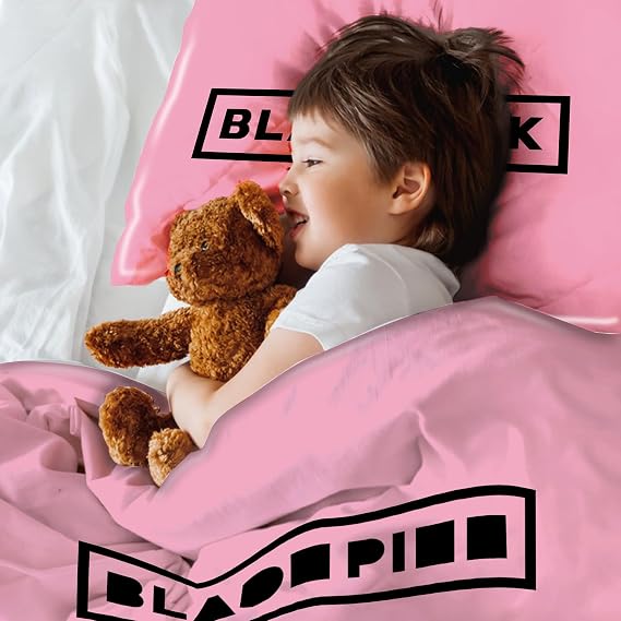 Blackpiin Single Duvet Cover, Single Bedding Set, Quilt Cover Pillow Cases
