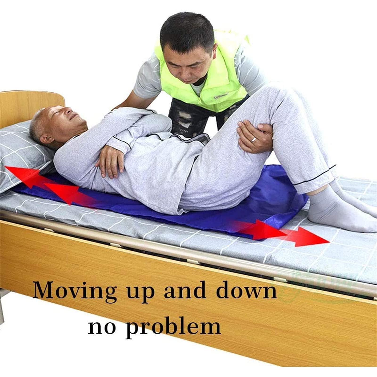 Tablas de Transferencia con cinturón Deslizante, Elevador para Pacientes bariátricos, Asistencia para el Transporte médico, Almohadilla de posicionamiento de 90 x 70 cm