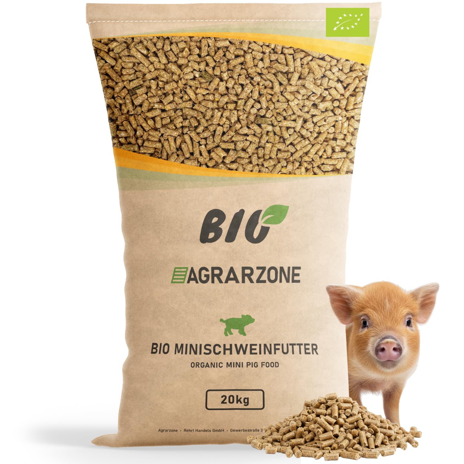 Agrarzone Bio Minischweinfutter Pellets 20 kg Minischwein Hängebauchschwein