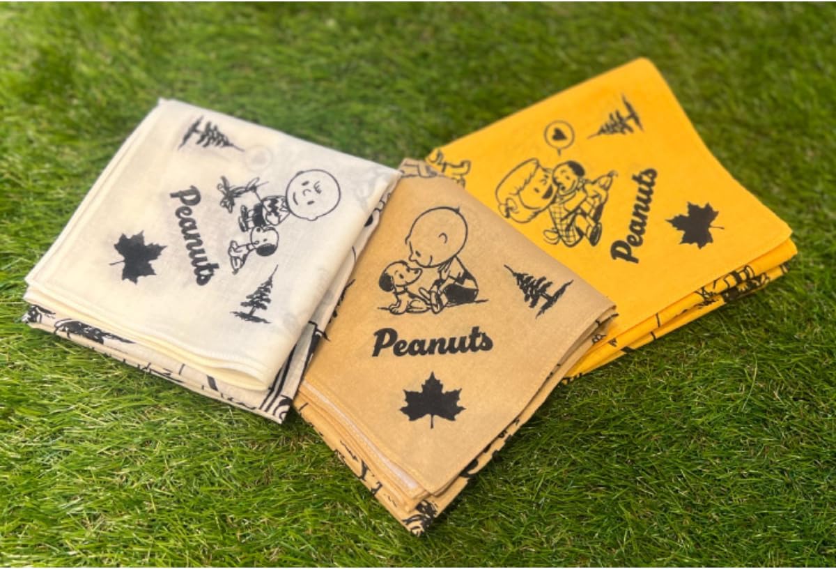 Logos 37500309 Peanuts 75years Bandana (Off-White)