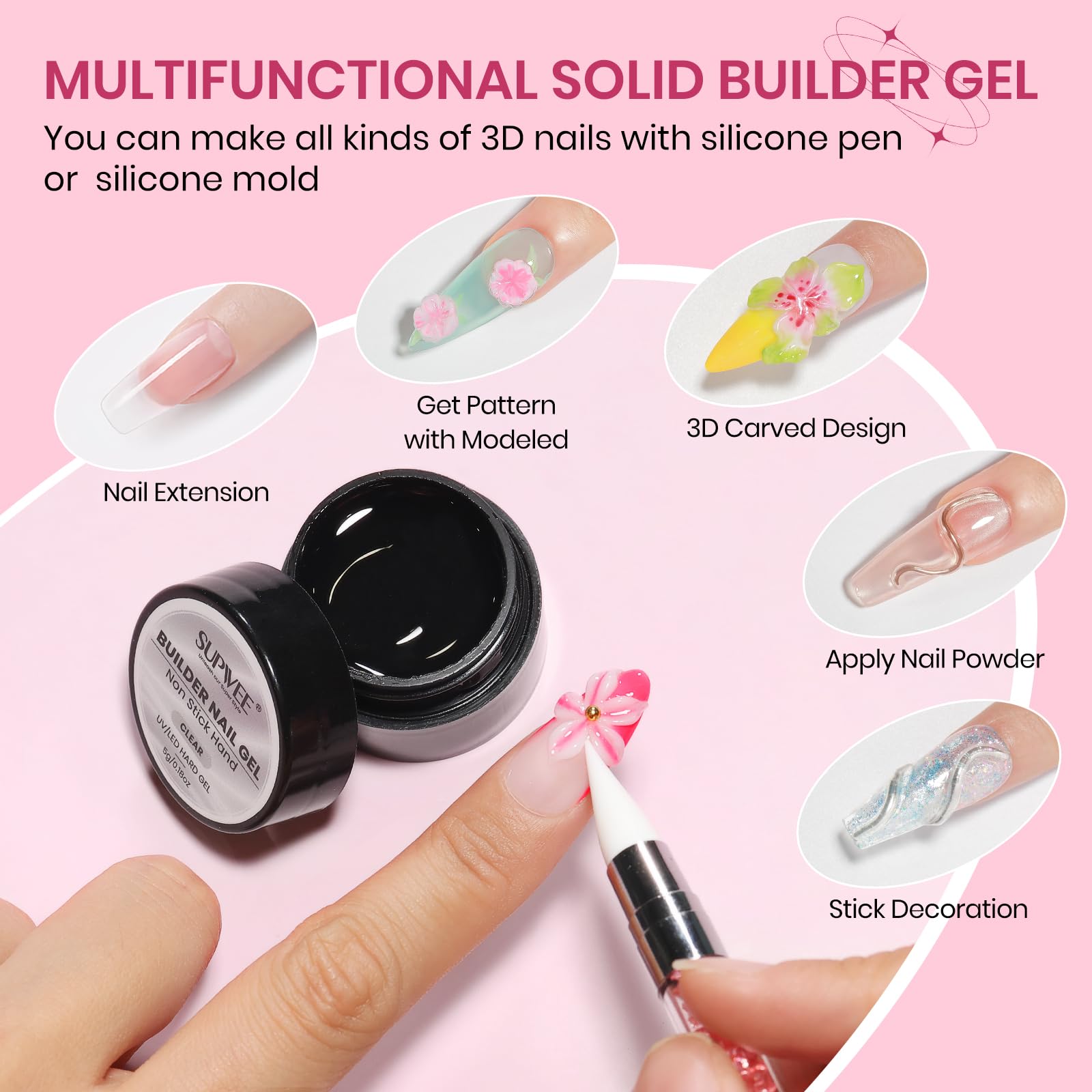 3D Nail Sculpting Gel - Easy Nail Art -2
