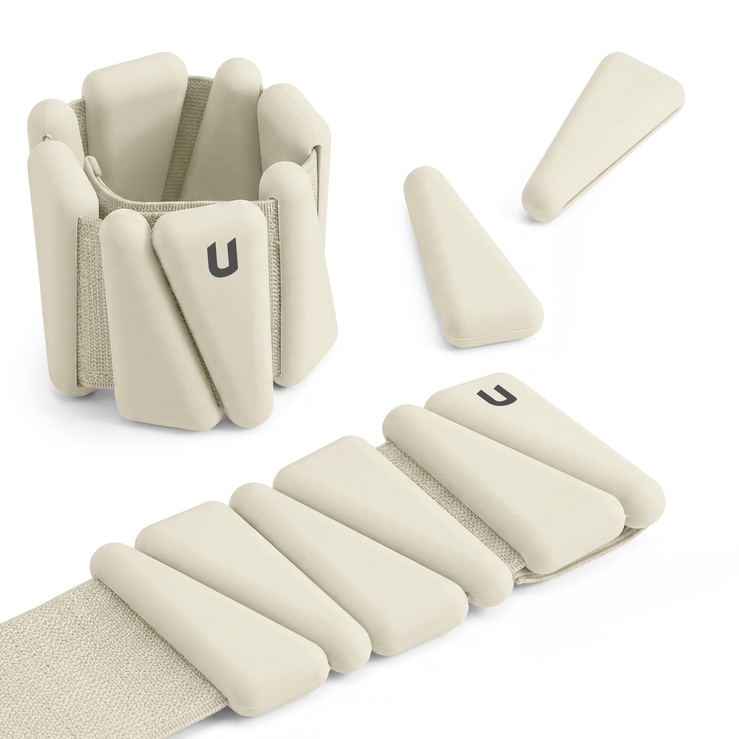 unycos - Coppia di Pesi Regolabili per Polsi e Caviglie, Cavigliere e Polsiere con Peso in Silicone, Acciaio e Velcro, per Yoga, Fitness, Pilates, Esercizi e Palestra Domestica