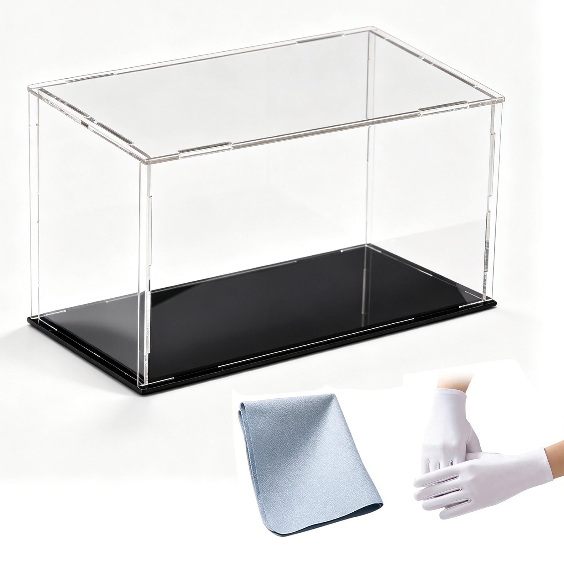 Acrylic Display Case for Collectibles,55(L)x10(W)x20(H)cm