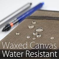 Vista 8 de diodrio Funda para cuadernos Field Notes de 3.3 x 5.5, diario de bolsillo con soporte para bolígrafo, cubierta con cremallera resistente al agua