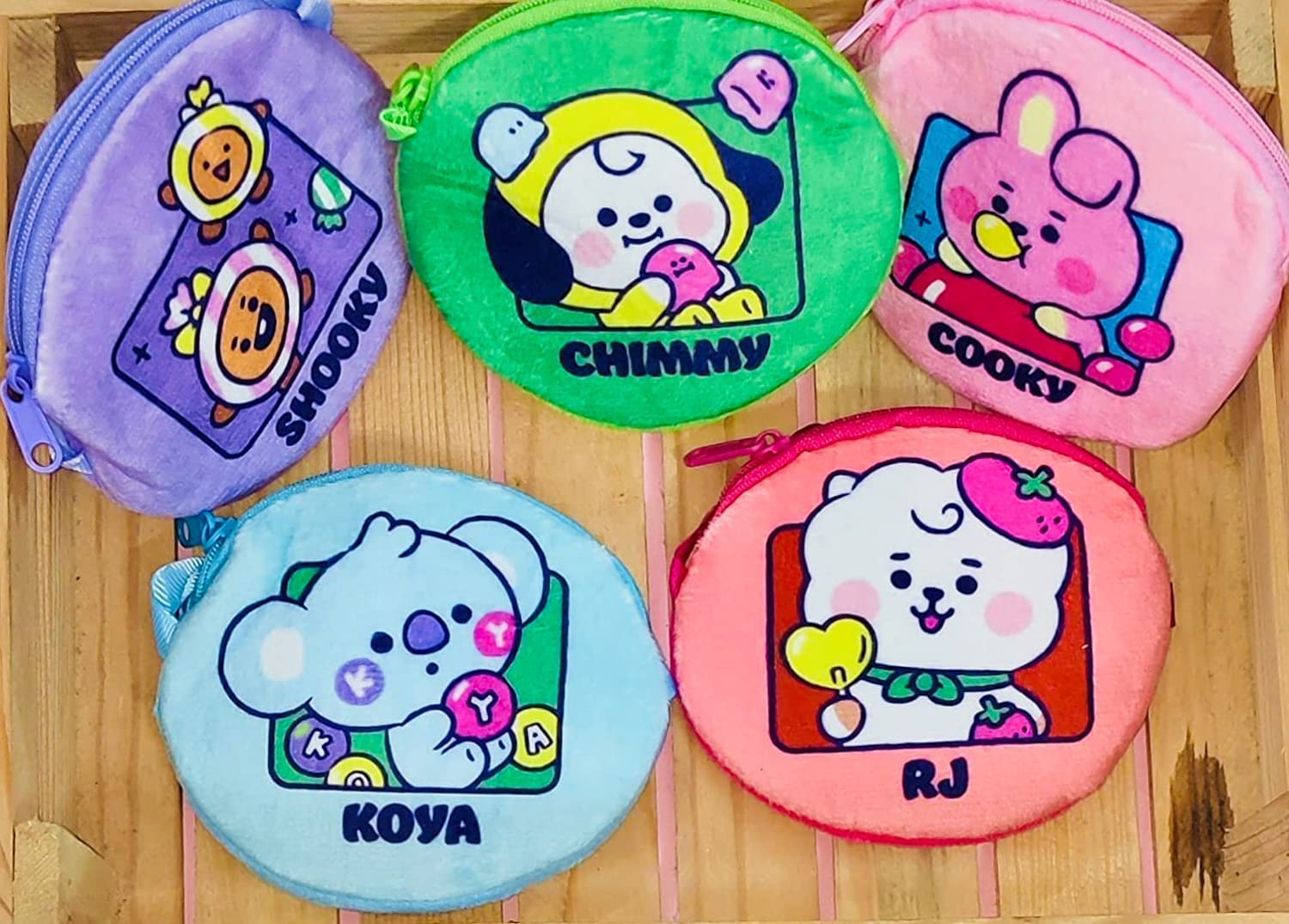 Multicolored Faux Leather Girl's Coin Purse and Multi Purpose Pouch - Birthday Gift, Return Gift (Pack of 6)-image-24