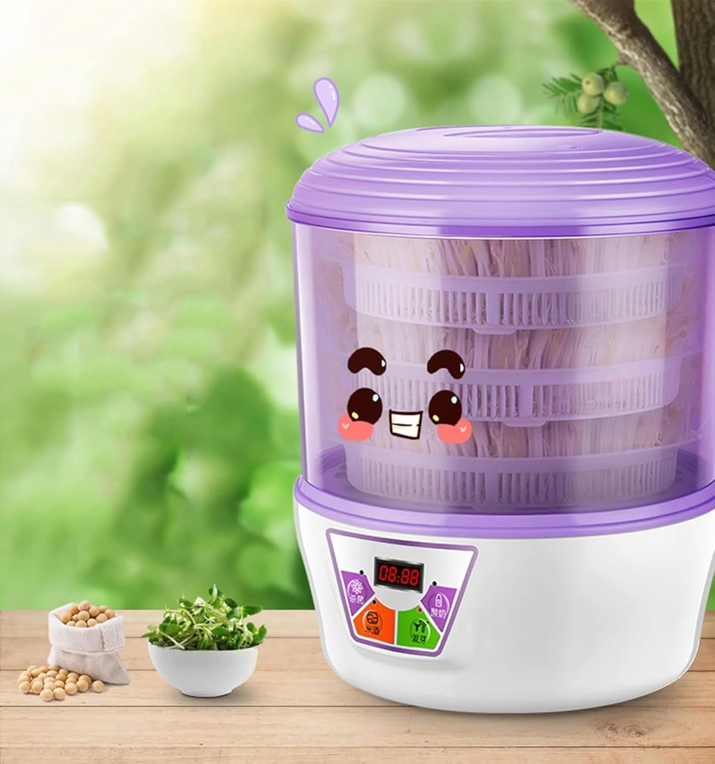 Bean Sprout Machine, Household Automatic Intelligent Large-Capacity Germination Machine Seed Planting Germination Kit-1/