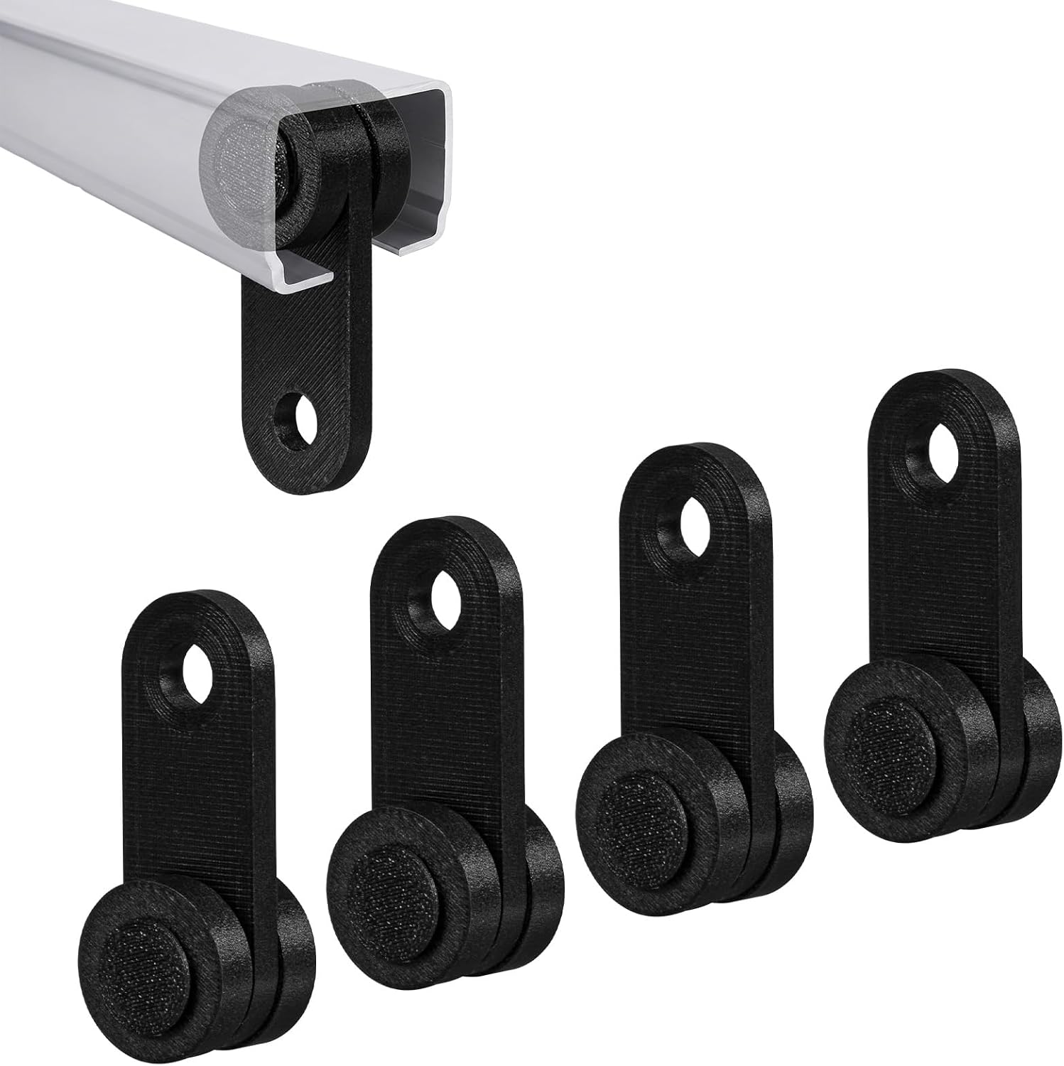 Pergola Replacement Canopy Rollers 4Pcs, Outdoor Pergola Sliding Canopy Systems, Track Glide Roller Replacement Kit for Retractable Shade Structures