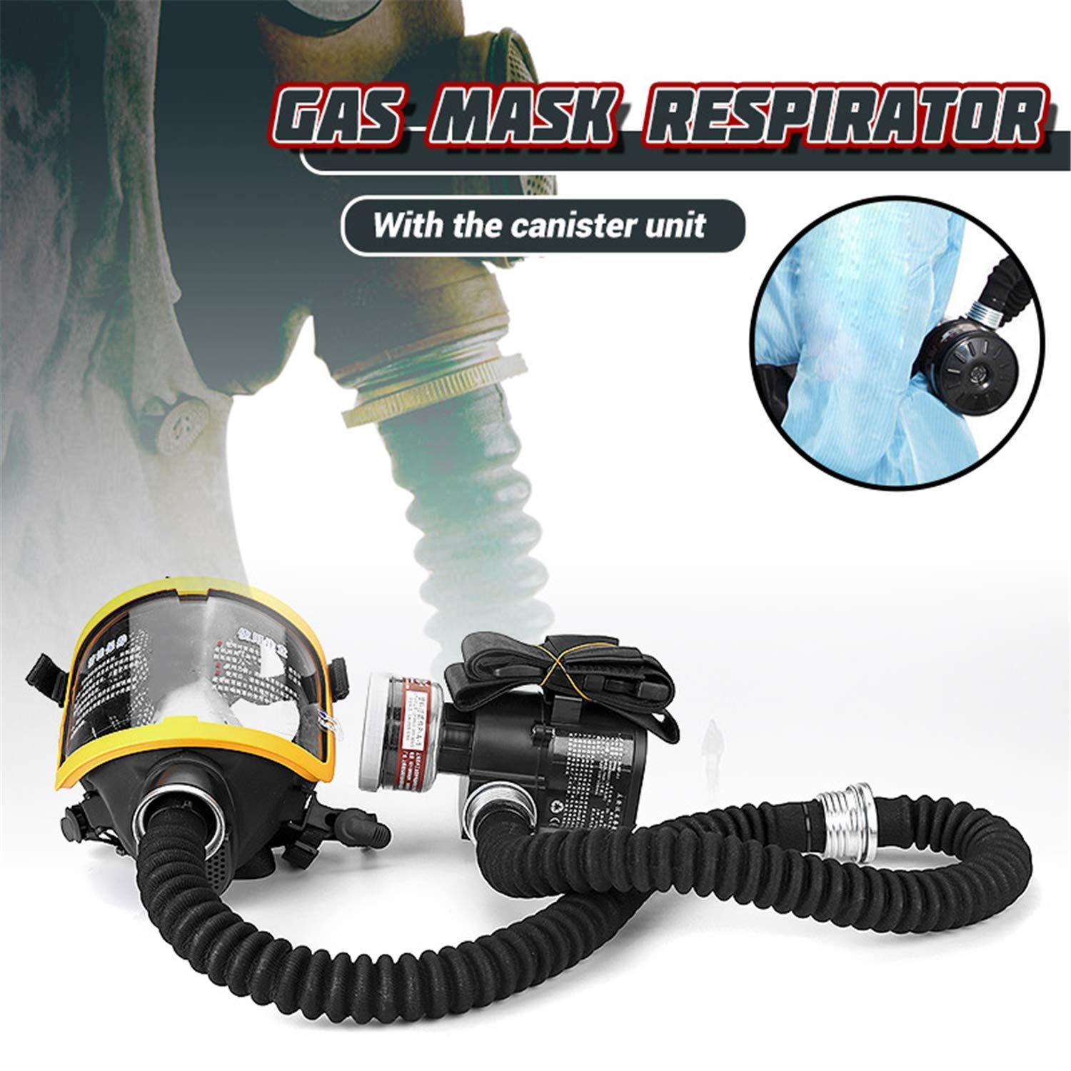 Respiratore integrale elettrico a flusso costante per gas chimico, polvere, vernice e protezione spray antiparassitari in laboratorio e applicazioni di saldatura