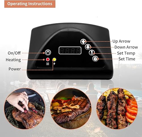 Miniatura 8 de Panel de control digital, piezas de repuesto Masterbuild, compatible con Masterbuilt MB200713172007111721071218 y más MB modelos de ahumador