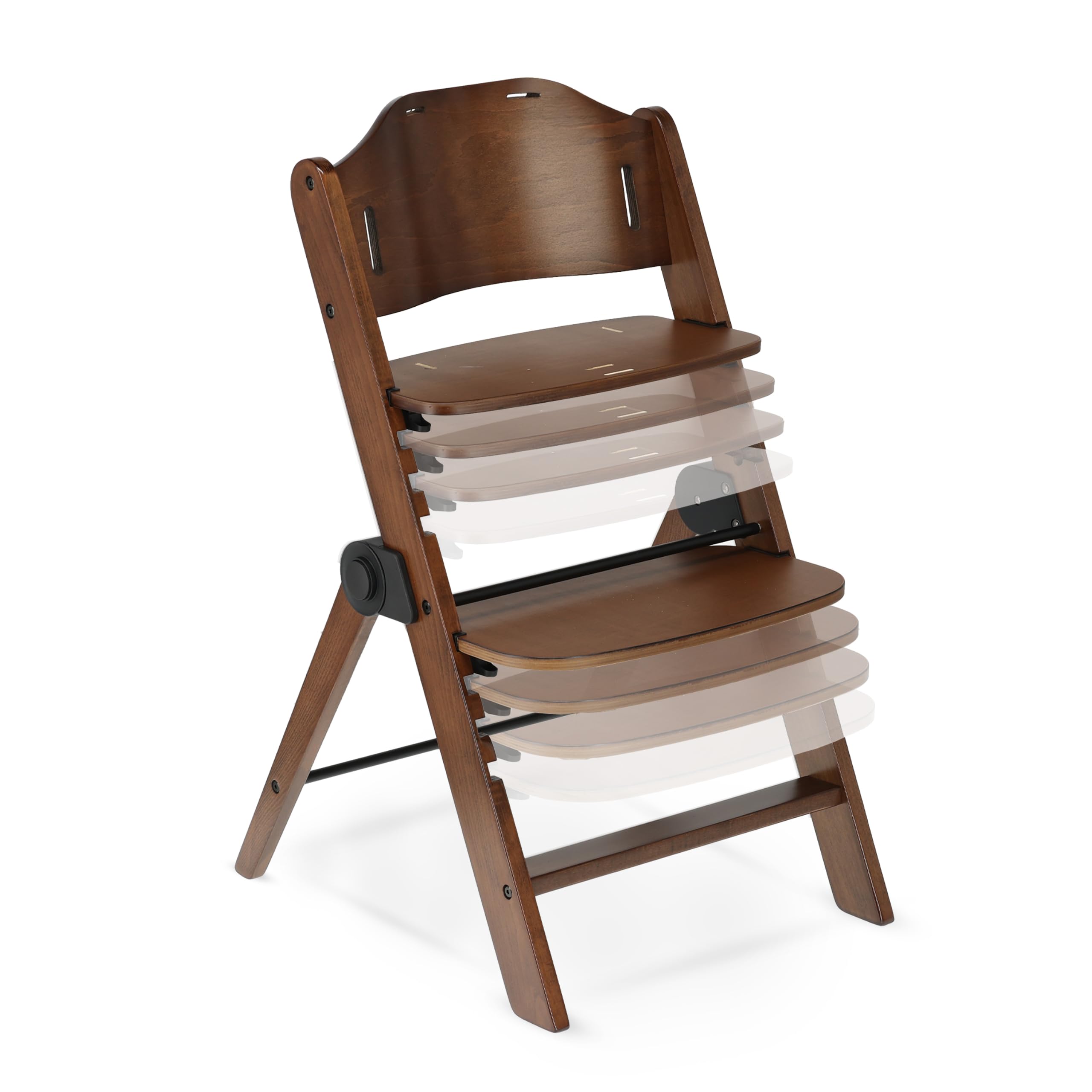Chaise haute Deryan Odin pour bébé et enfant, marron foncé