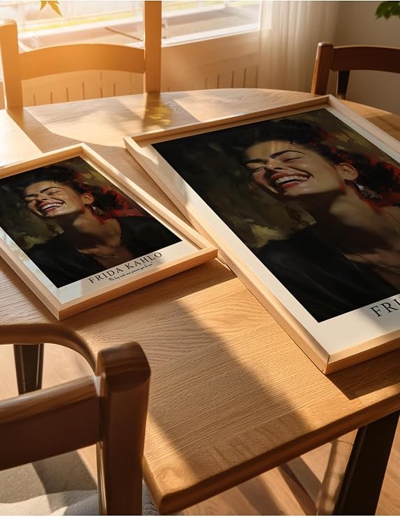 Fark Tanıtım Frida Kahlo Çerçevesiz Poster, Modern Dekoratif Çerçevesiz Poster, Tablo, FridaKahlo-1, 30 x 40