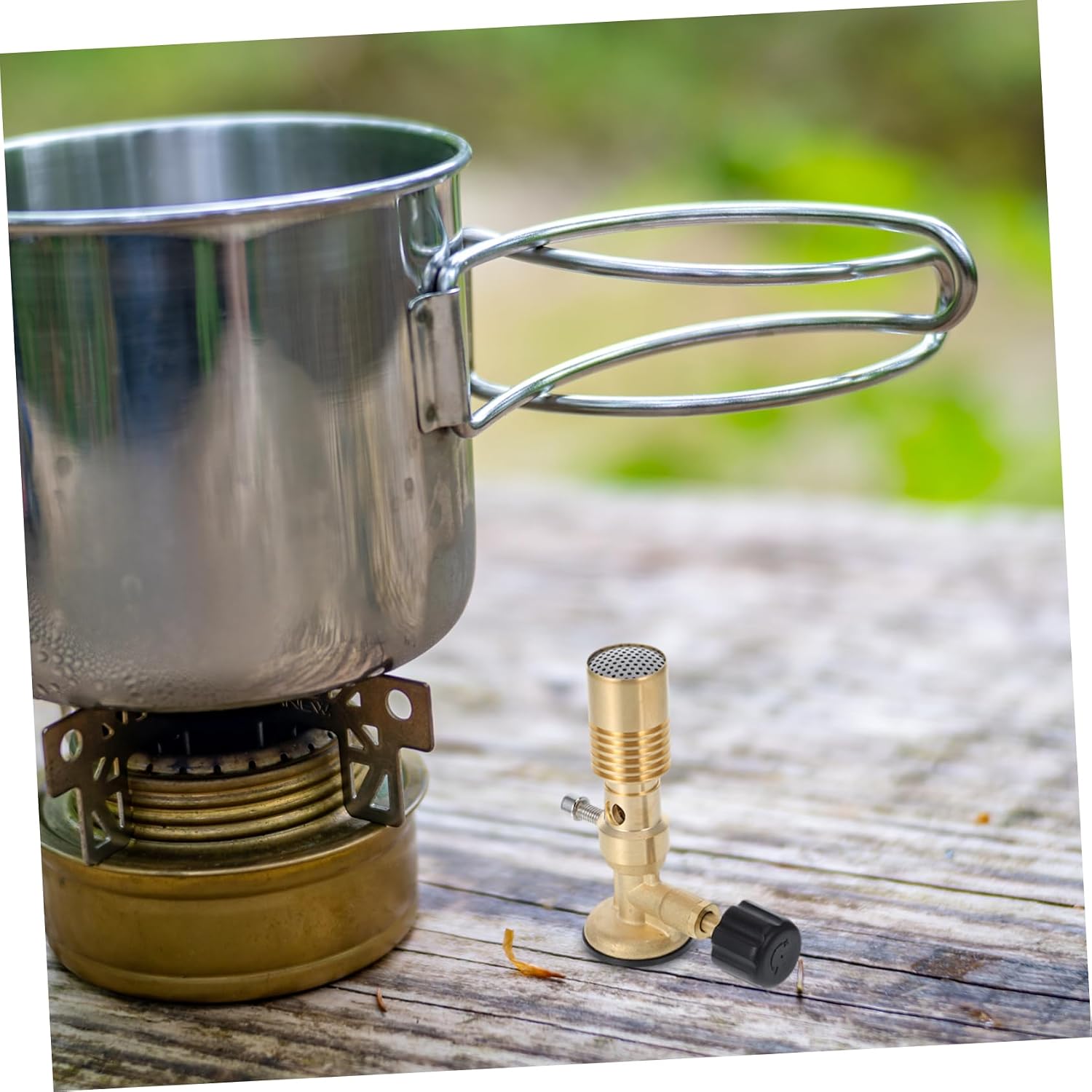 Portable Brass Gas Bunsen Burner Head for Laboratory Sterilization | Golden Finish, Brass Build, Safer Than Standard Models, Lamp Use, Compact Size for Laboratory Tasks