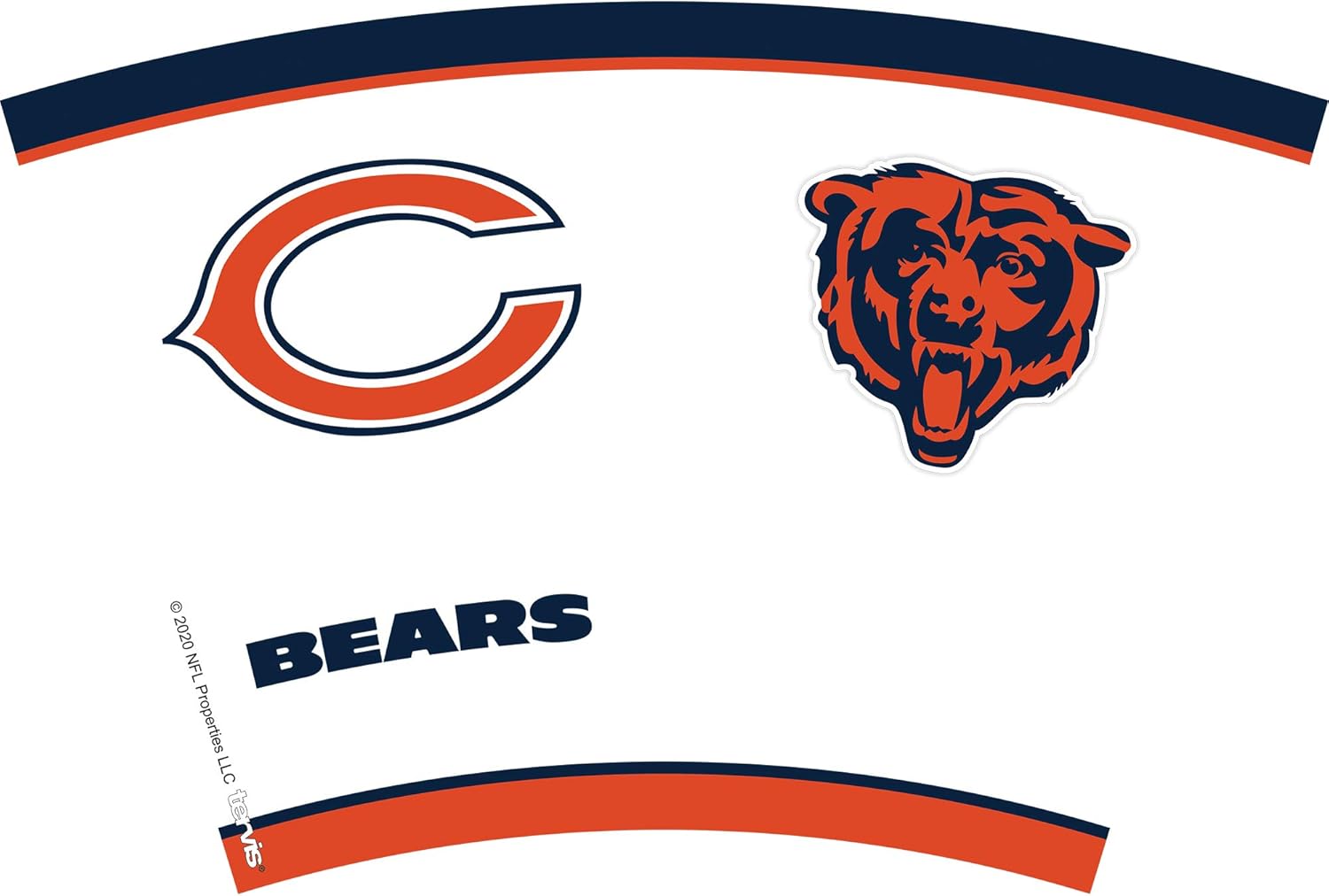 Tervis Made in USA Double Walled NFL Chicago Bears Insulated Tumbler Cup Keeps Drinks Cold & Hot, 24oz, Tradition - Image 2