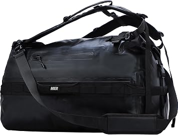 MIER Waterproof Duffel Bag Motorcycle Dry Bag Backpack Large Roll-Top Heavy Duty Dry Duffle Bags for Kayaking Camping Boating Gym Beach Cruise Ship, 60L/80L
