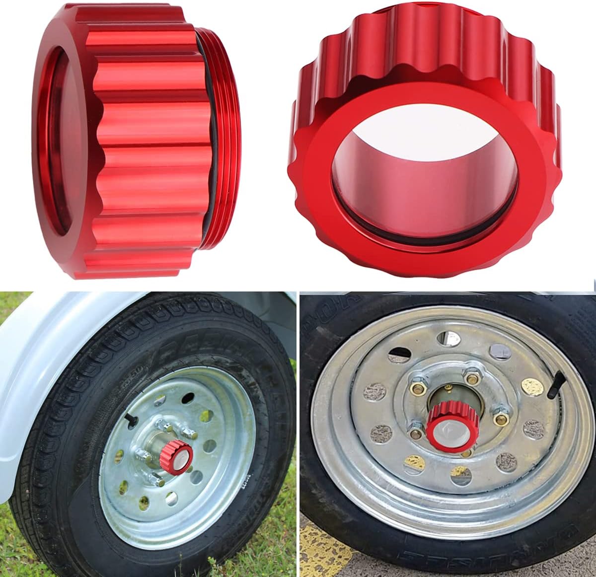 URLWALL Upgraded Oil Bath Hub Cap for EZLoader Boat